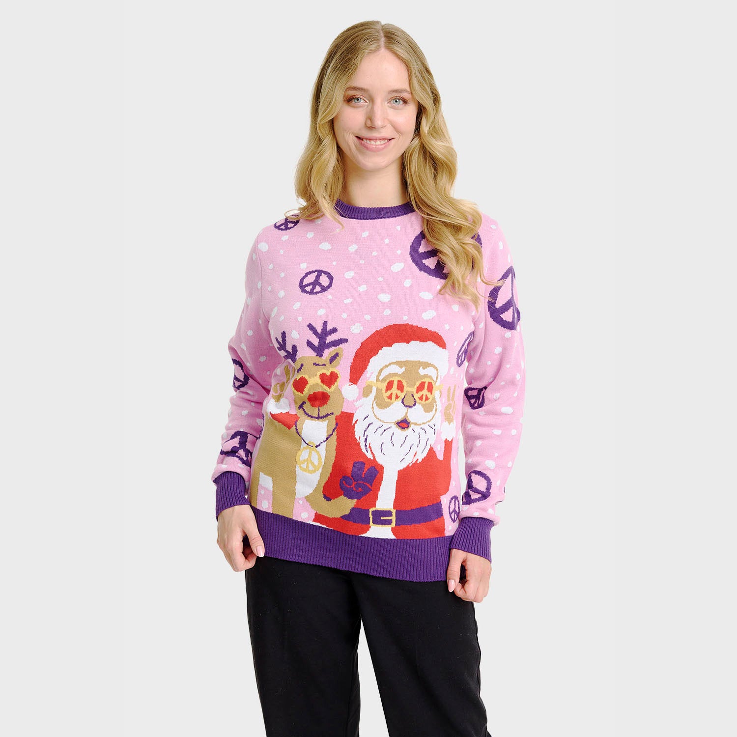 Hippie julesweater - Dame