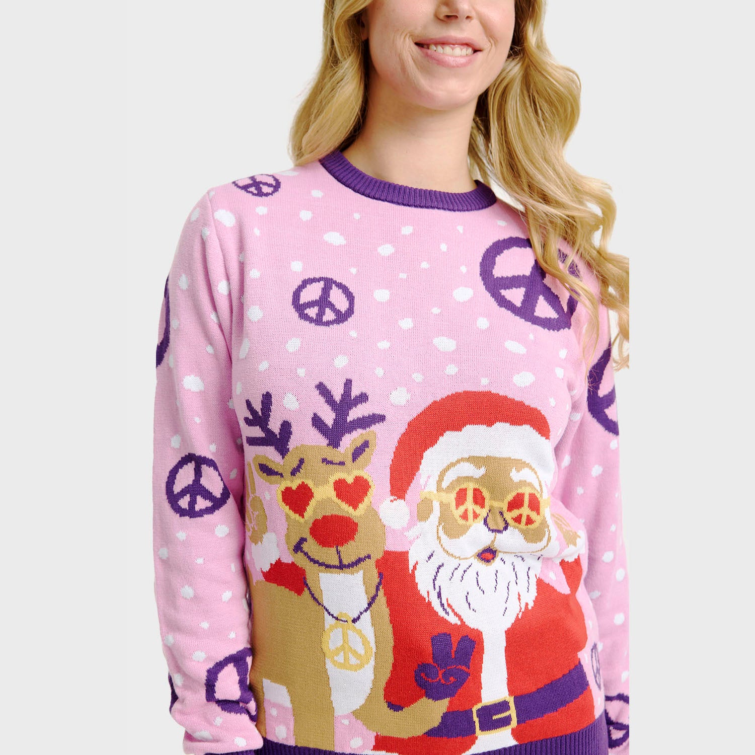 Hippie julesweater - Dame