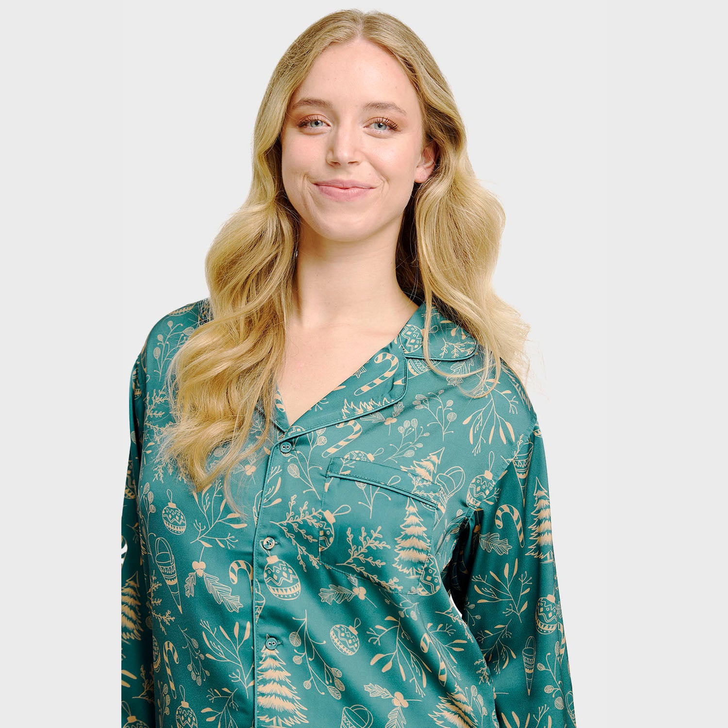 Den begavede satin pyjamas - Dame