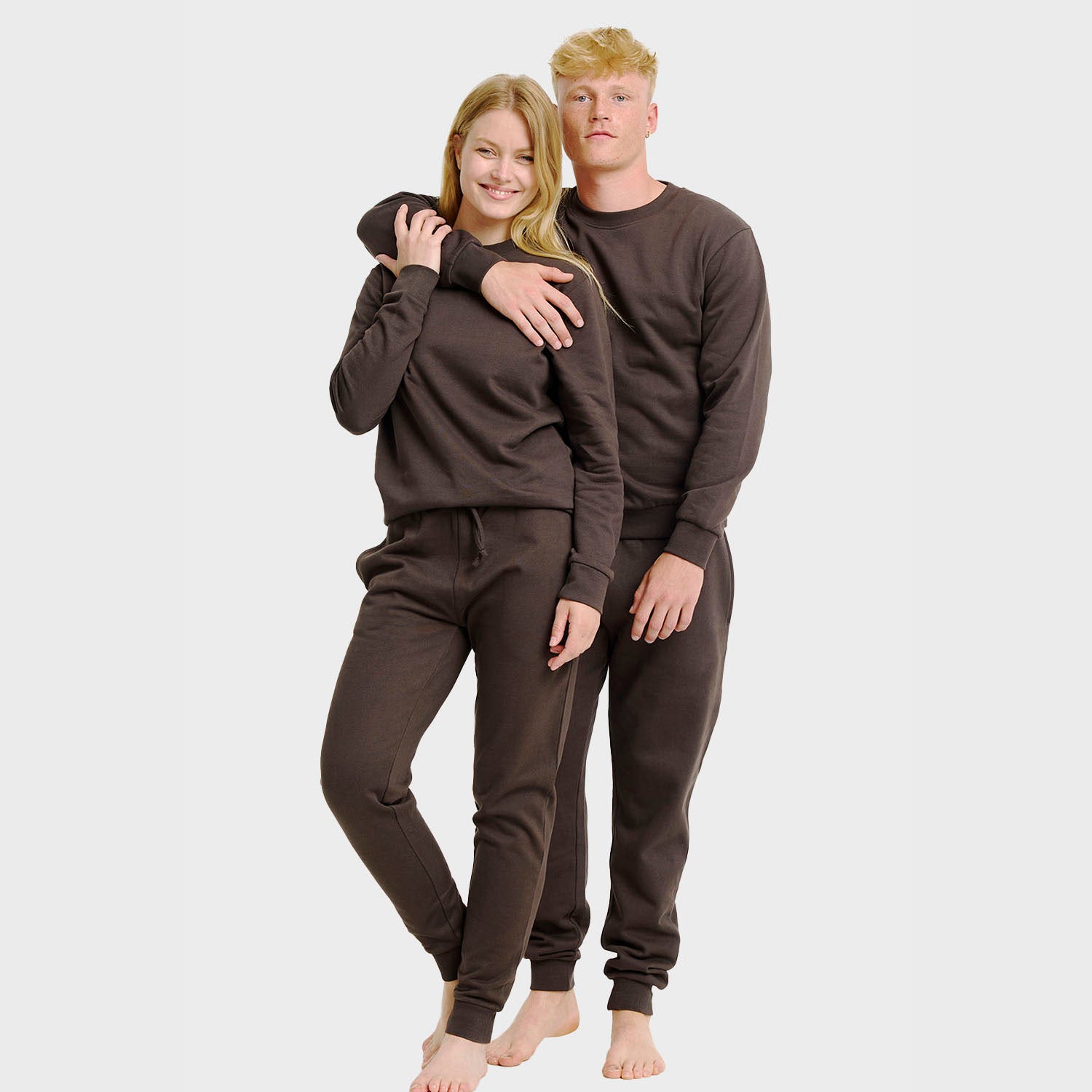 Sweatset brun - Herre.