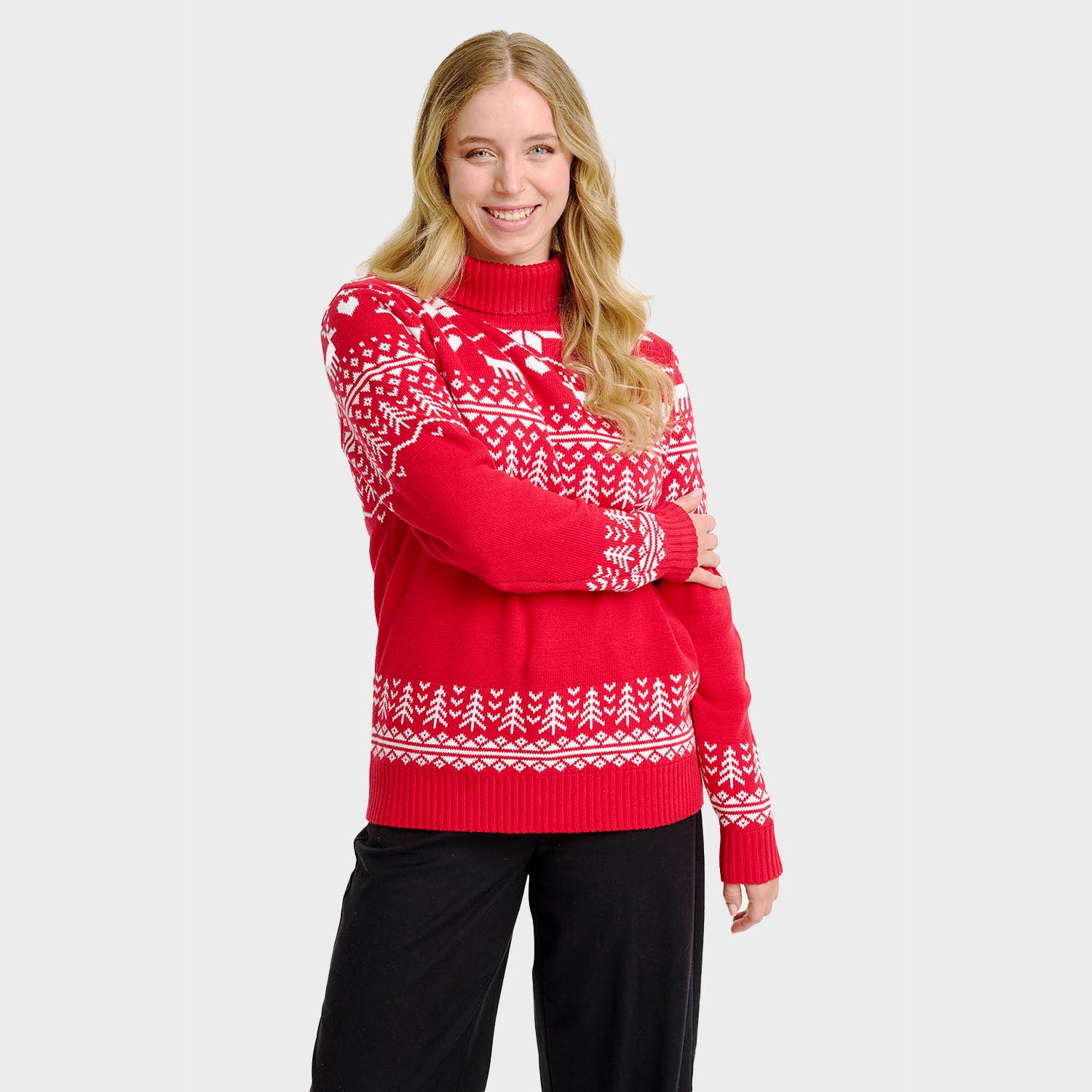 The greenlandish juleturtleneck - Dame.