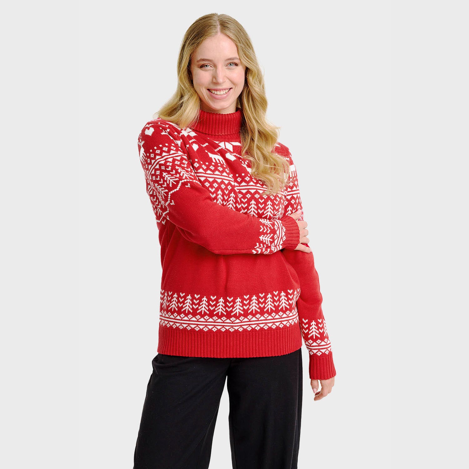 The greenlandish juleturtleneck - Dame.