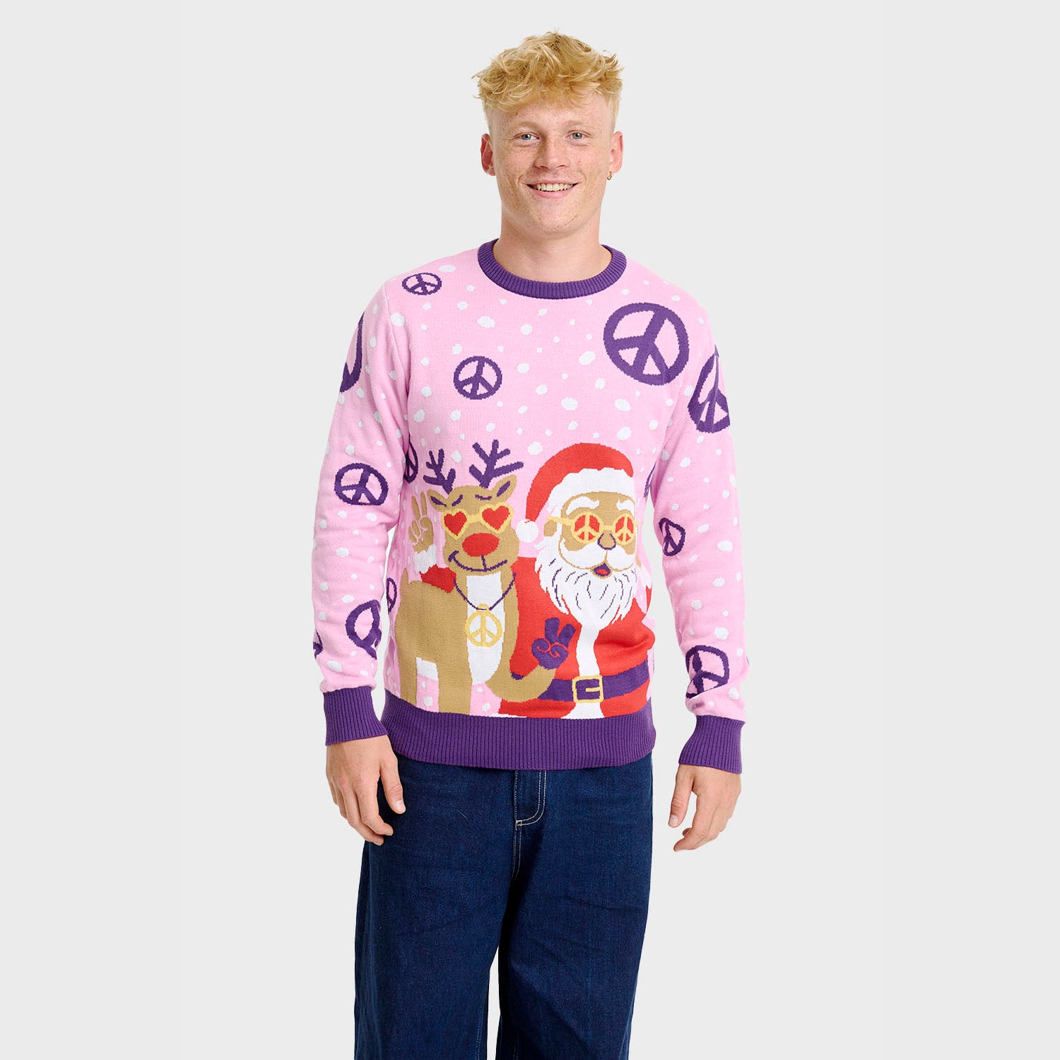 Hippie julesweater - Herre