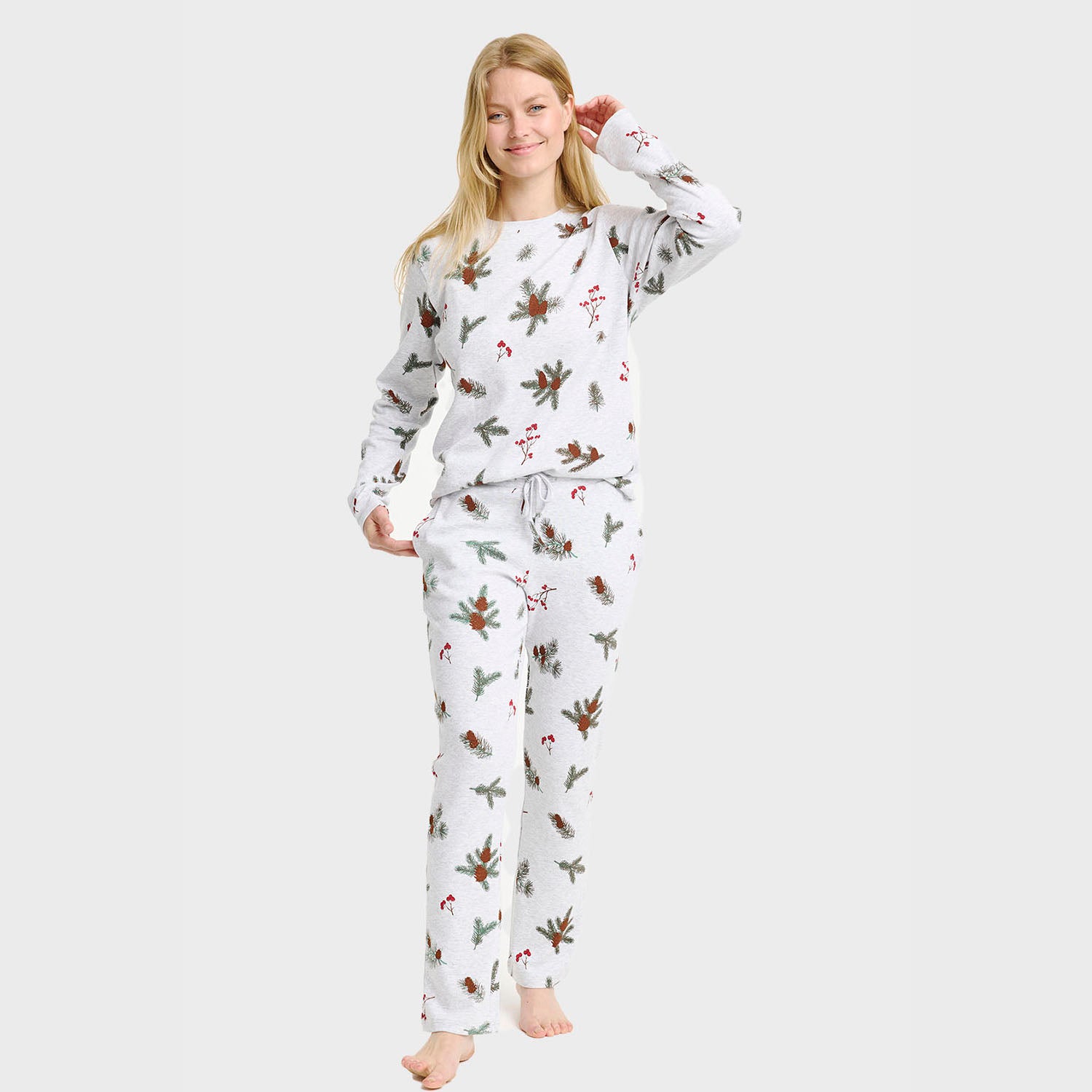 Den ribbede pyjamas - Dame