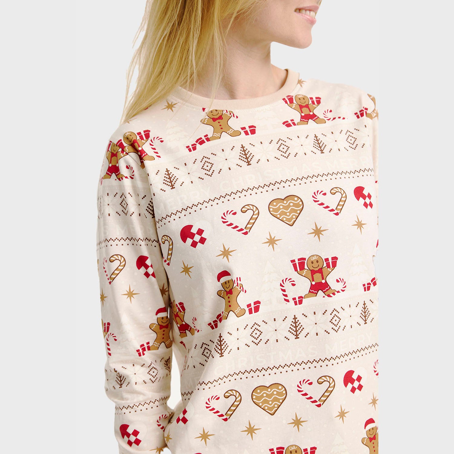 Christmas Cookie julepyjamas Beige - Herre.