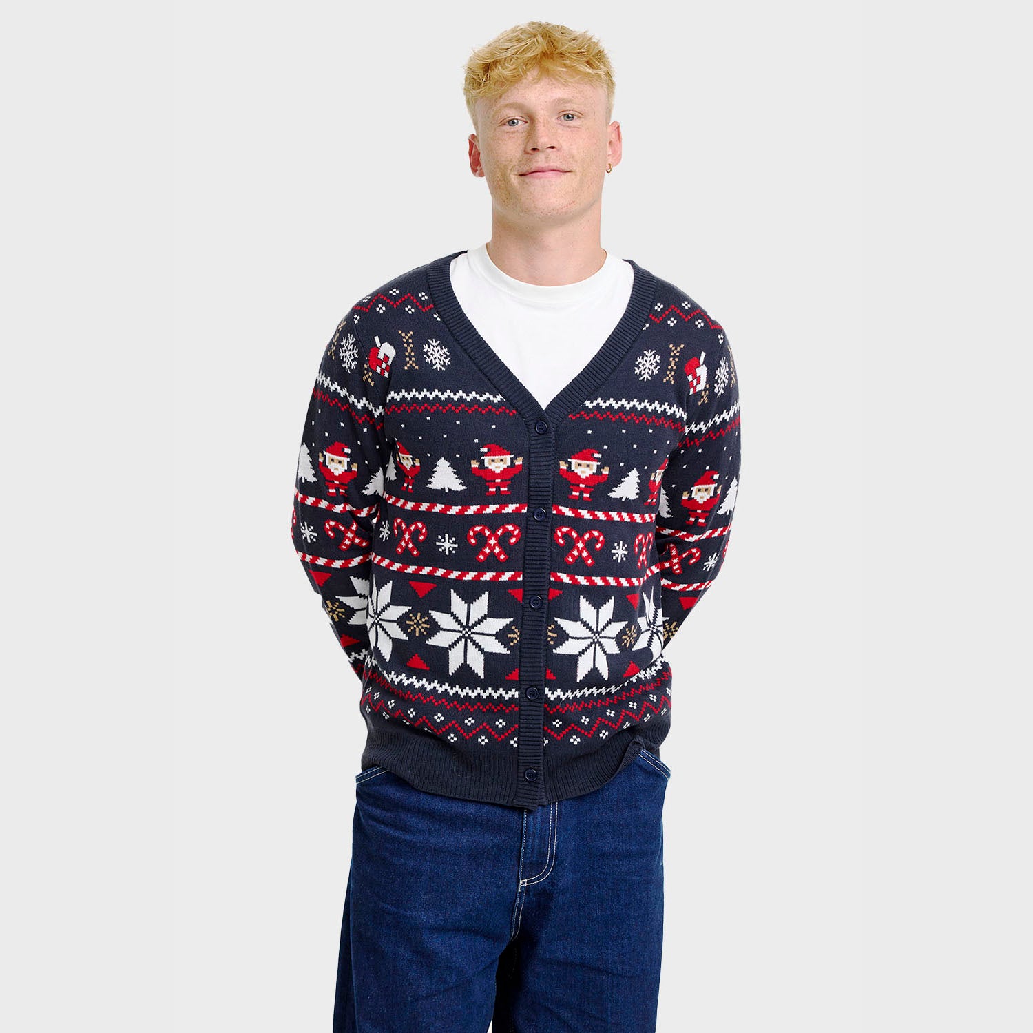 Santa's julecardigan - Herre