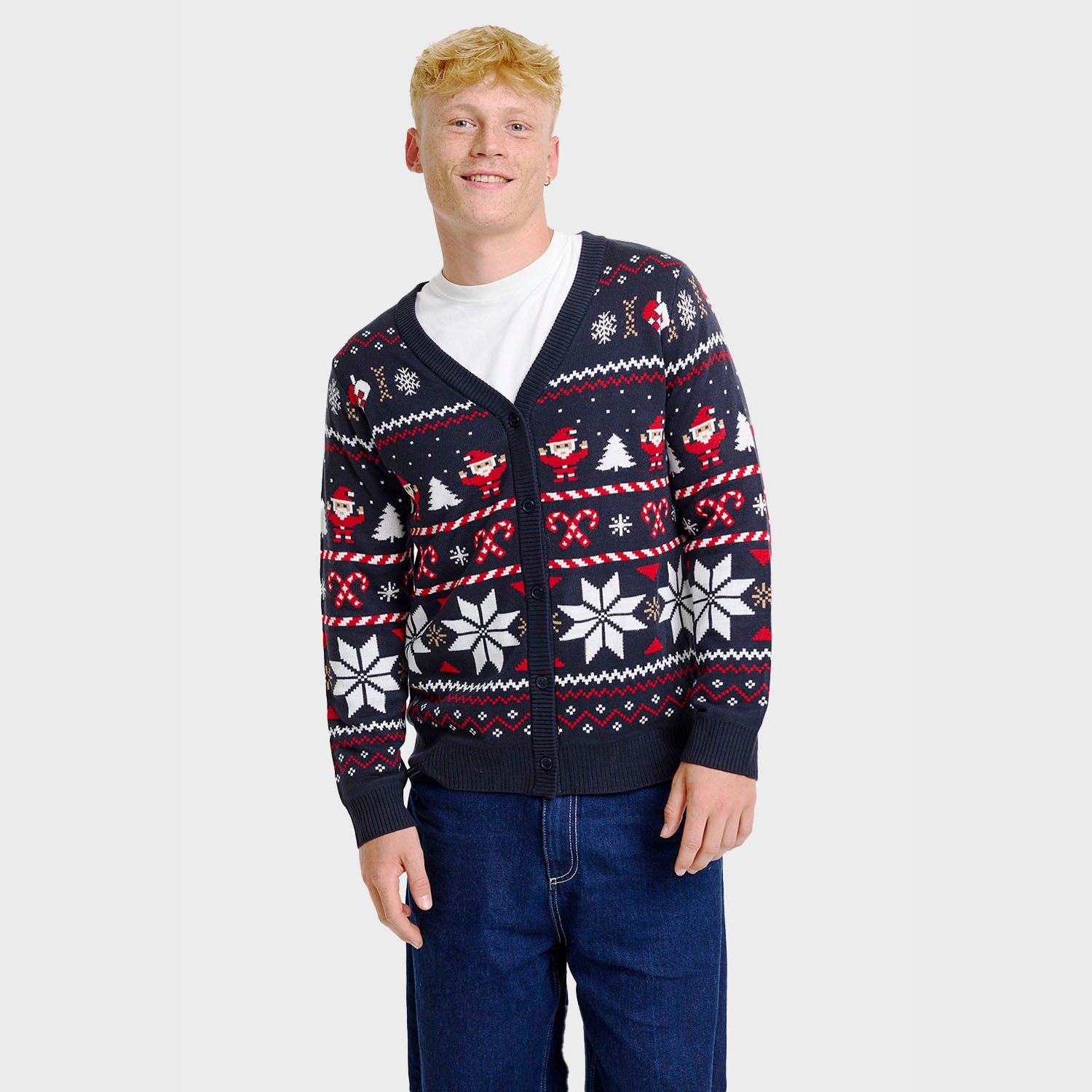 Santa's julecardigan - Herre