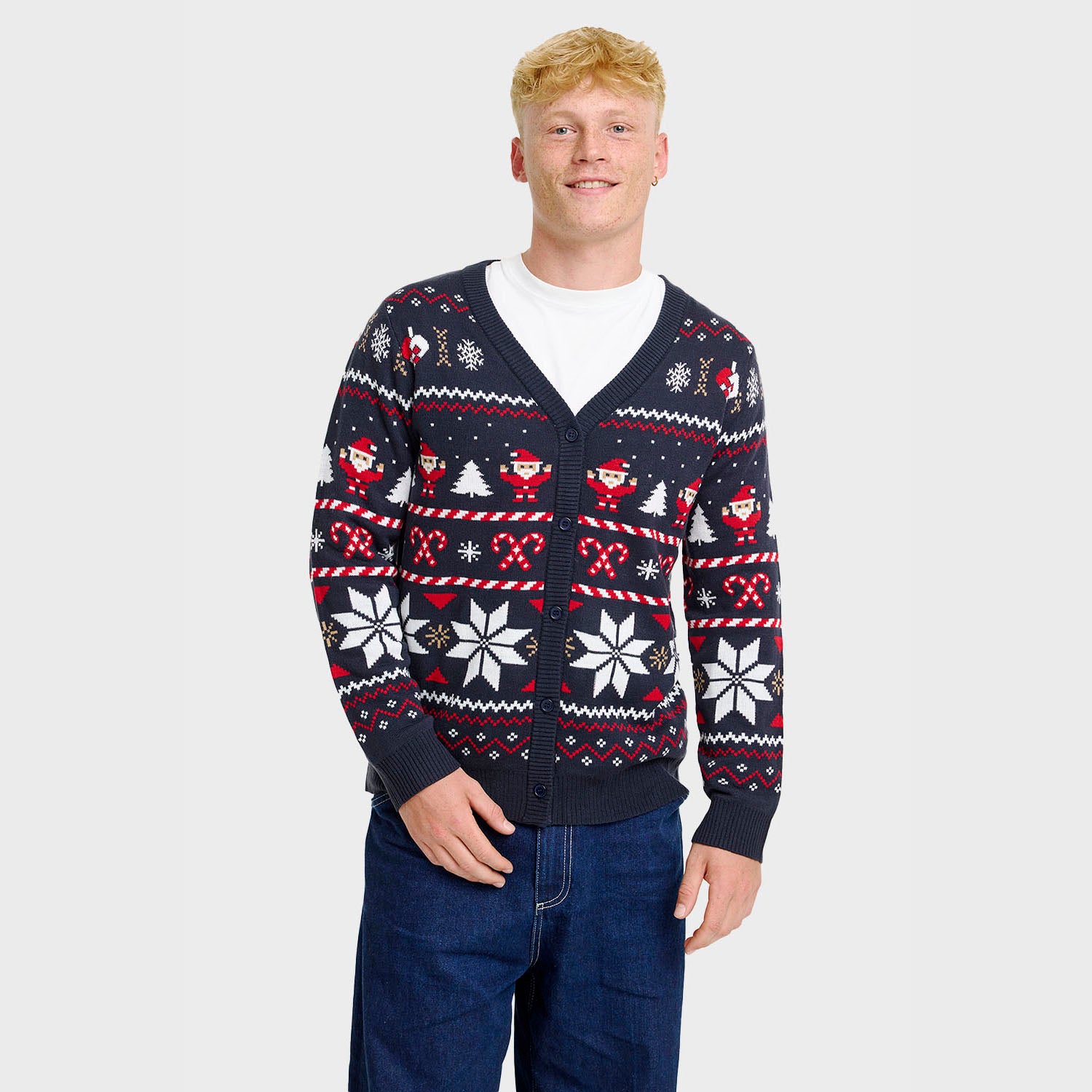 Santa's julecardigan - Herre