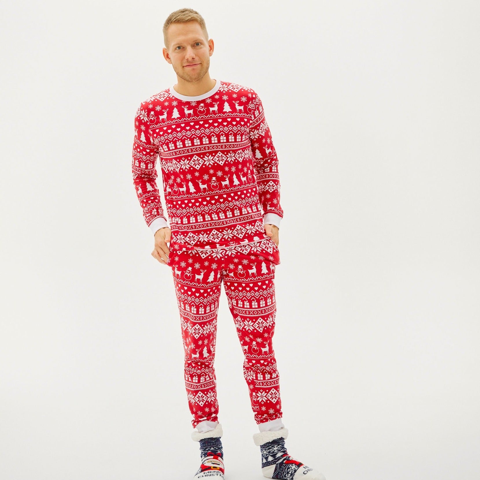 Anden sortering - The Peaceful Pyjamas Bordeaux - Herre.