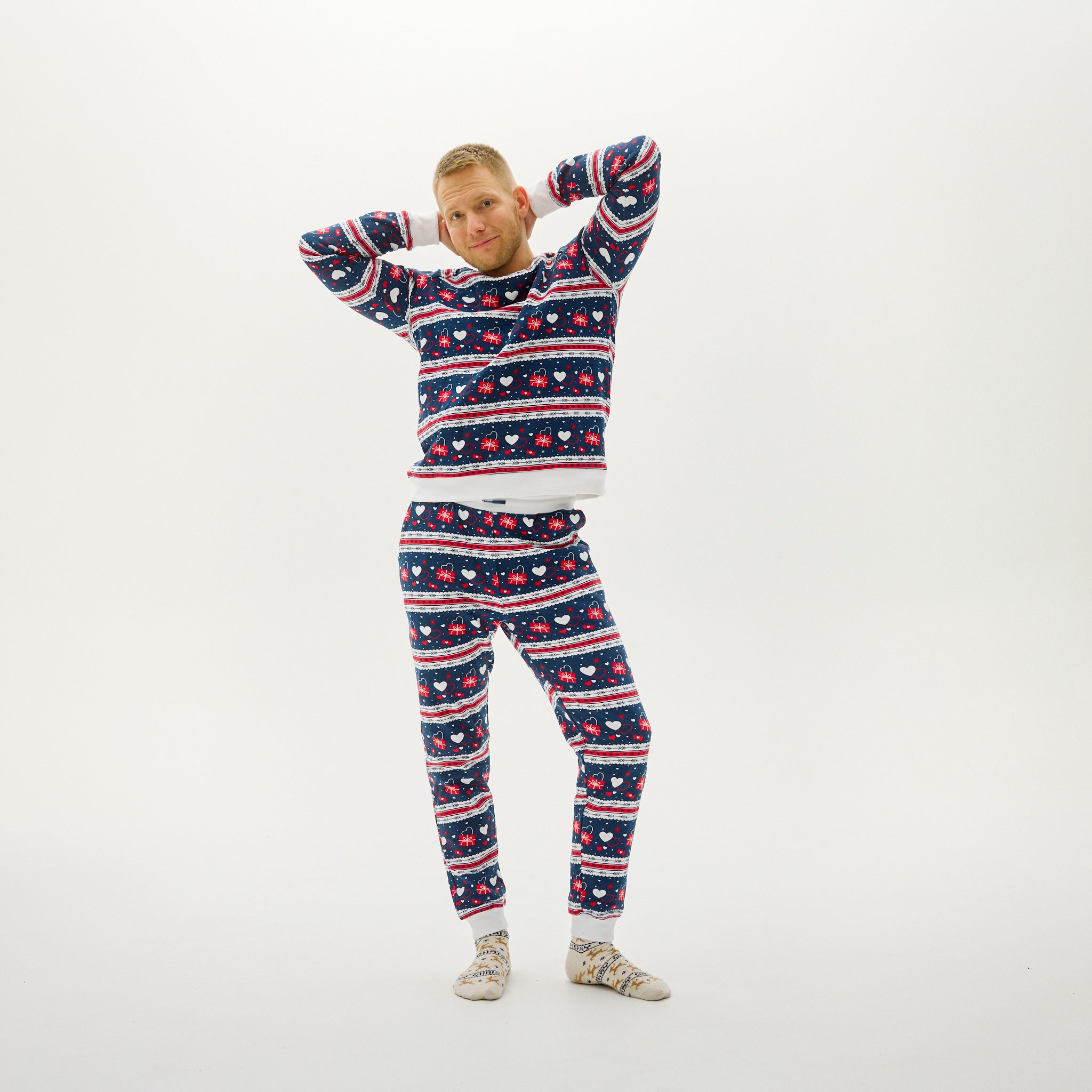 Valentinessæt Navy - Herre.