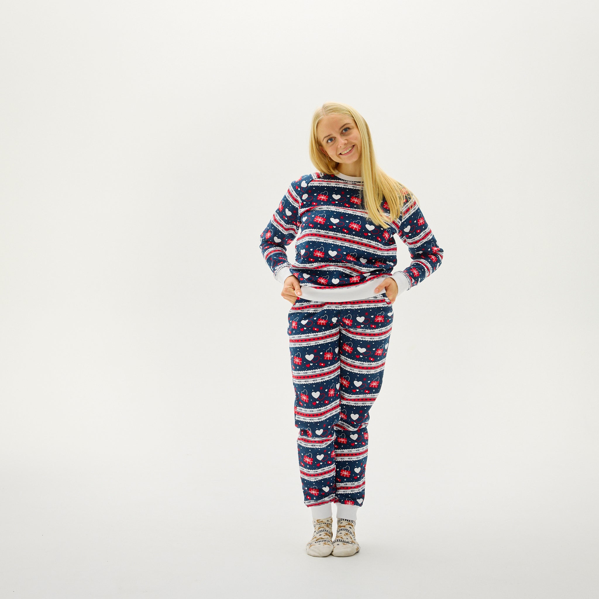 Valentinessæt Navy - Dame.