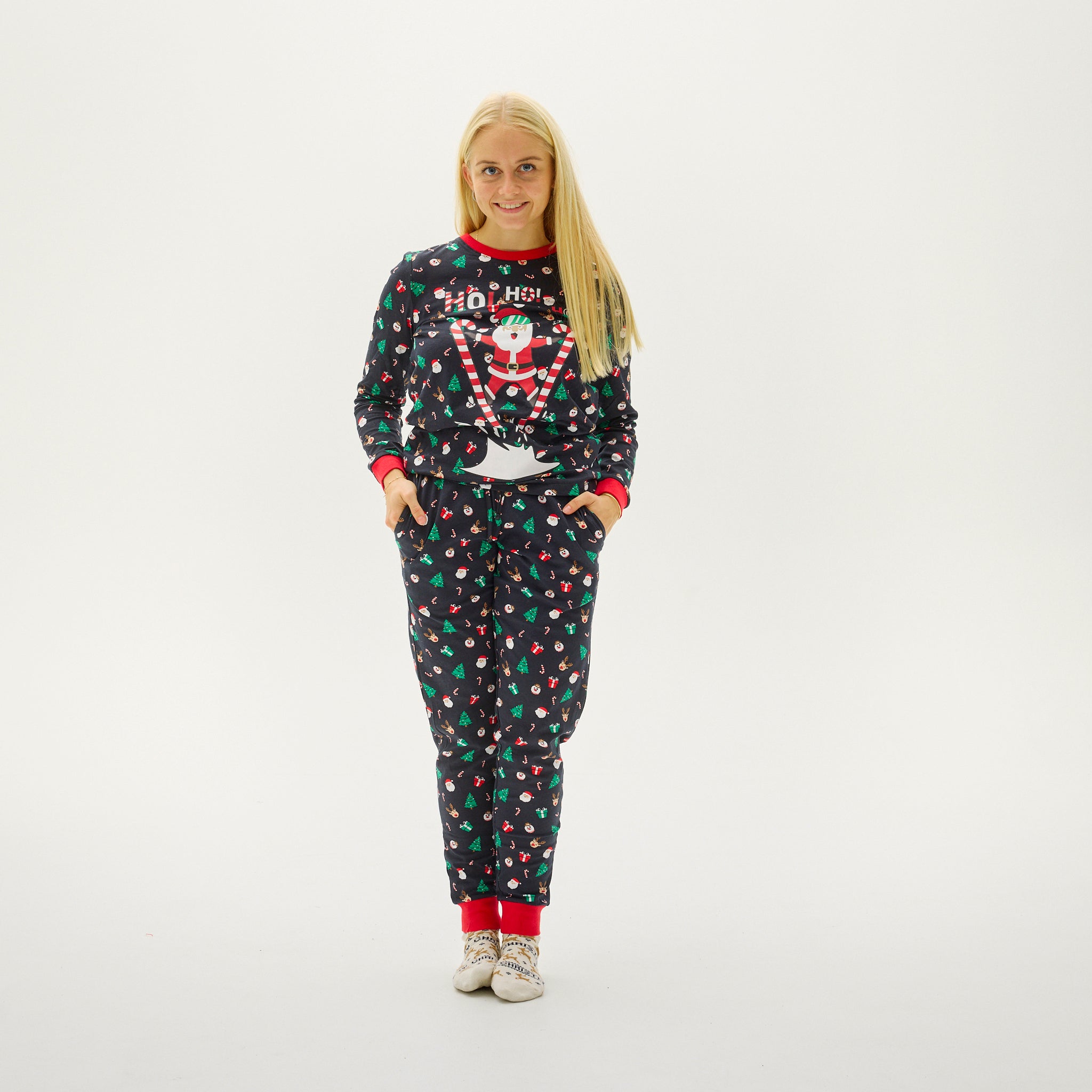 Flying Santa Pyjamas - Dame.
