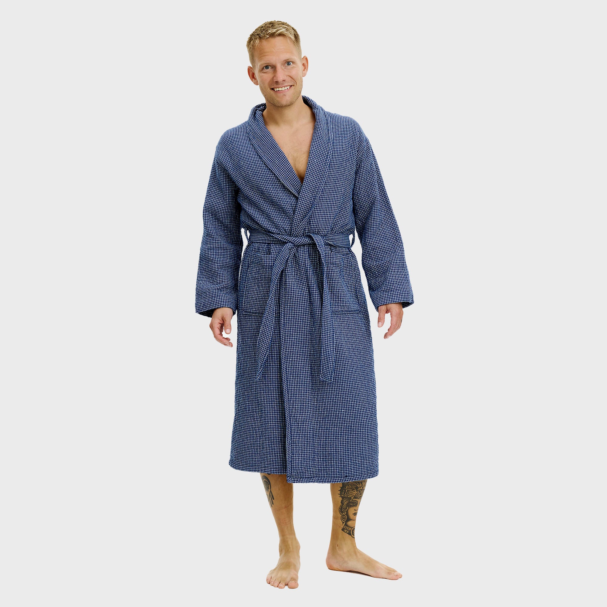 Badekåbe blåternet - onesize