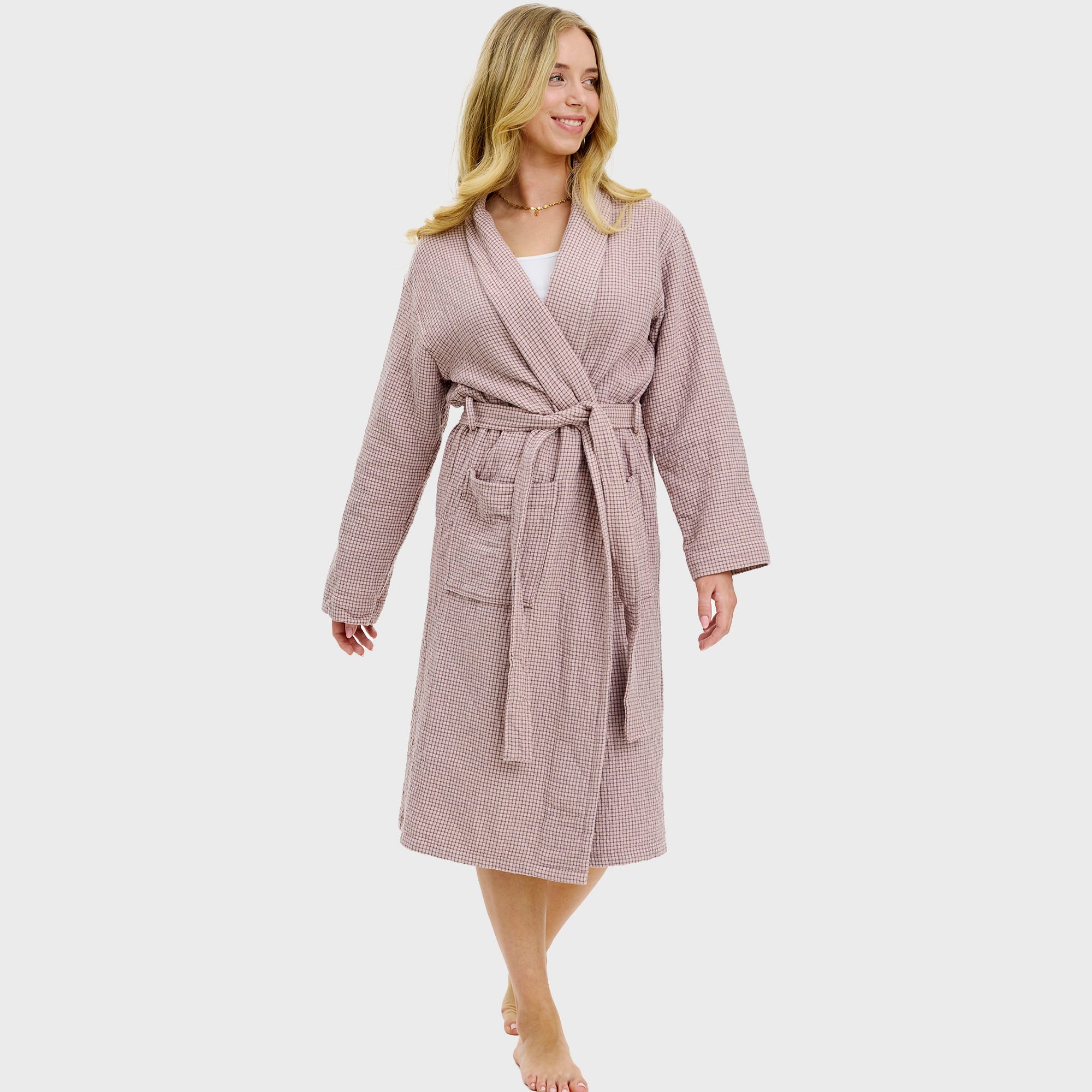 Badekåbe rosaternet - onesize