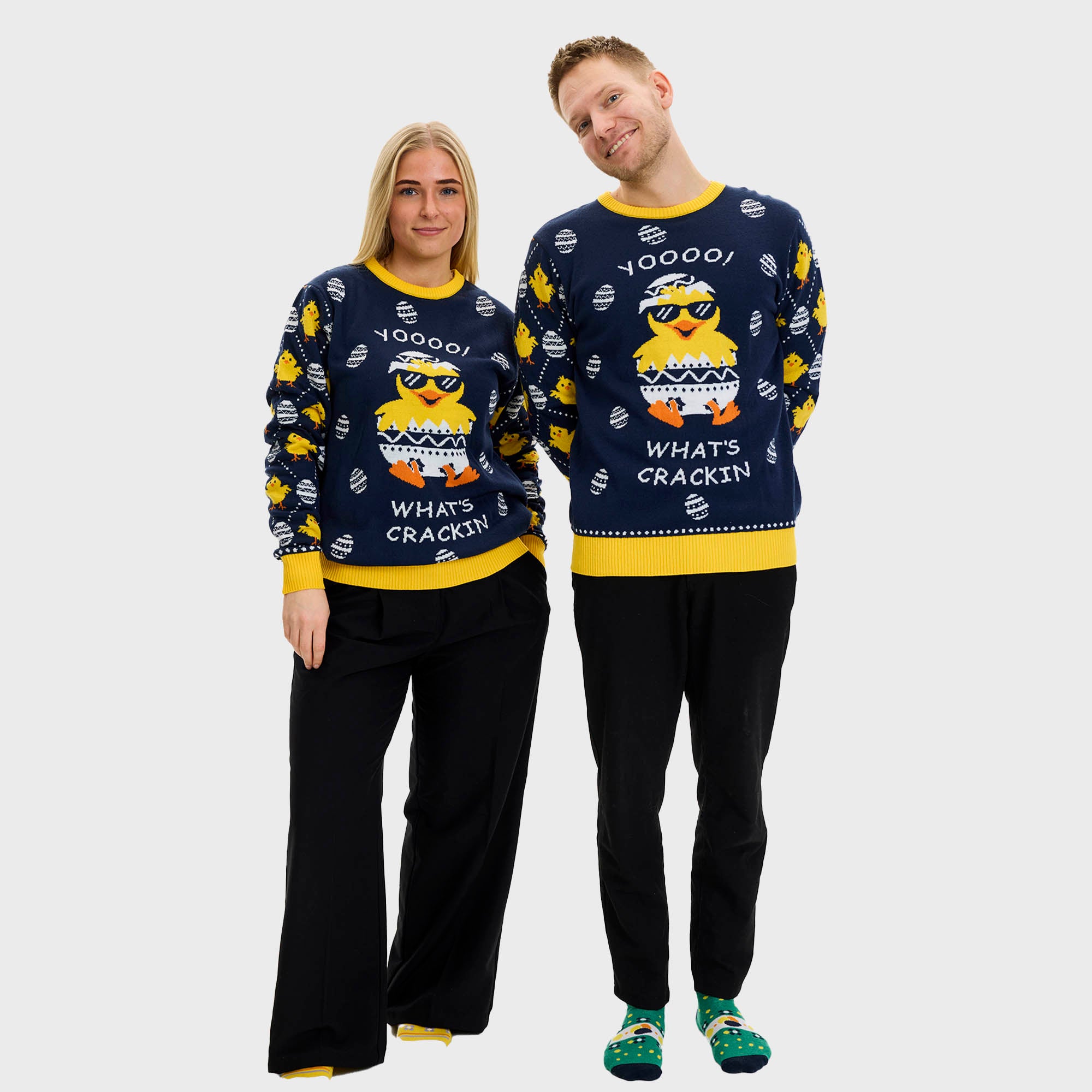 What's cracking Påskesweateren - Dame