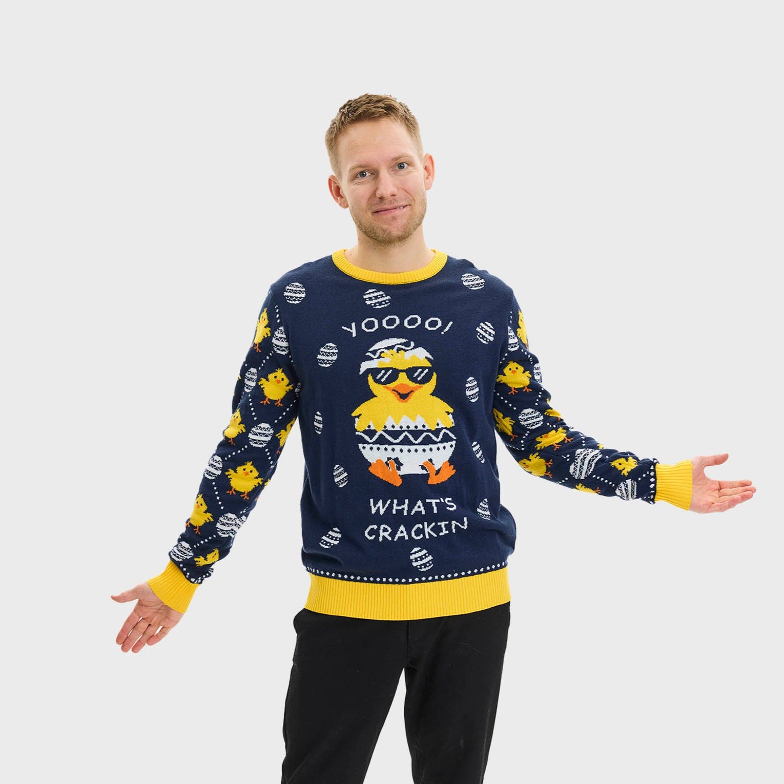 What's cracking Påskesweateren - Herre