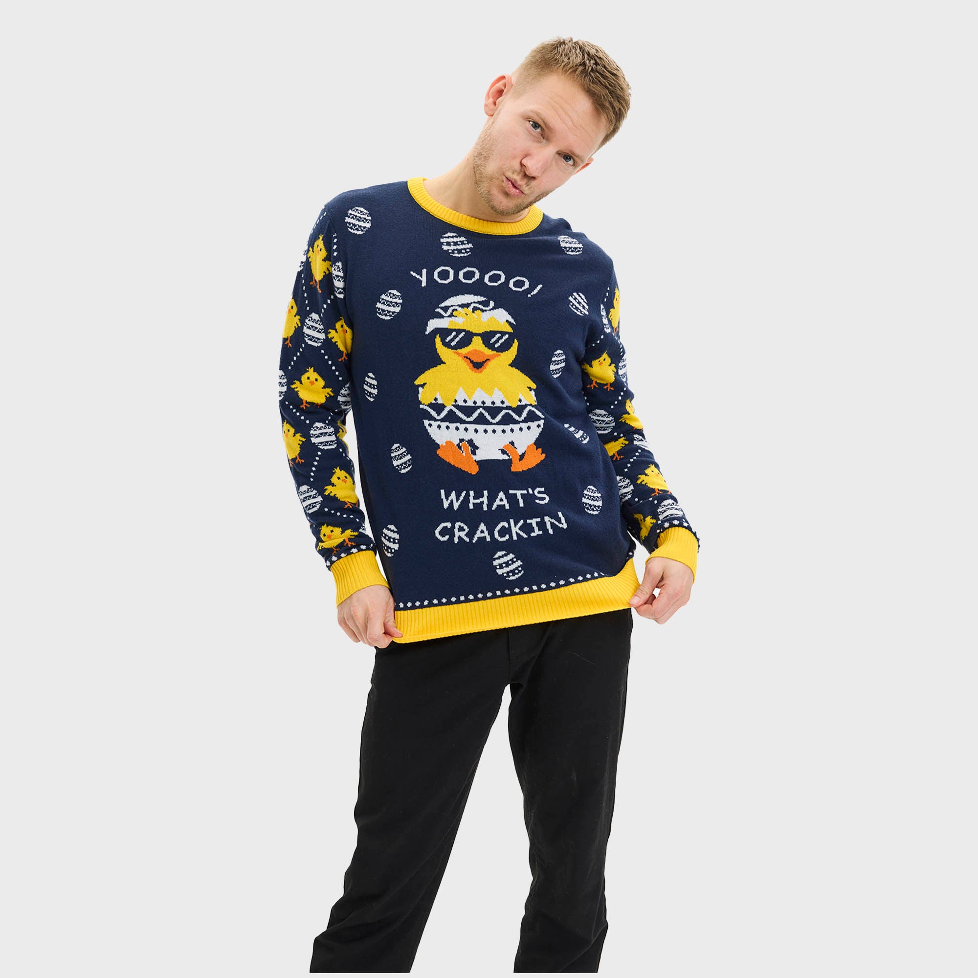 What's cracking Påskesweateren - Herre