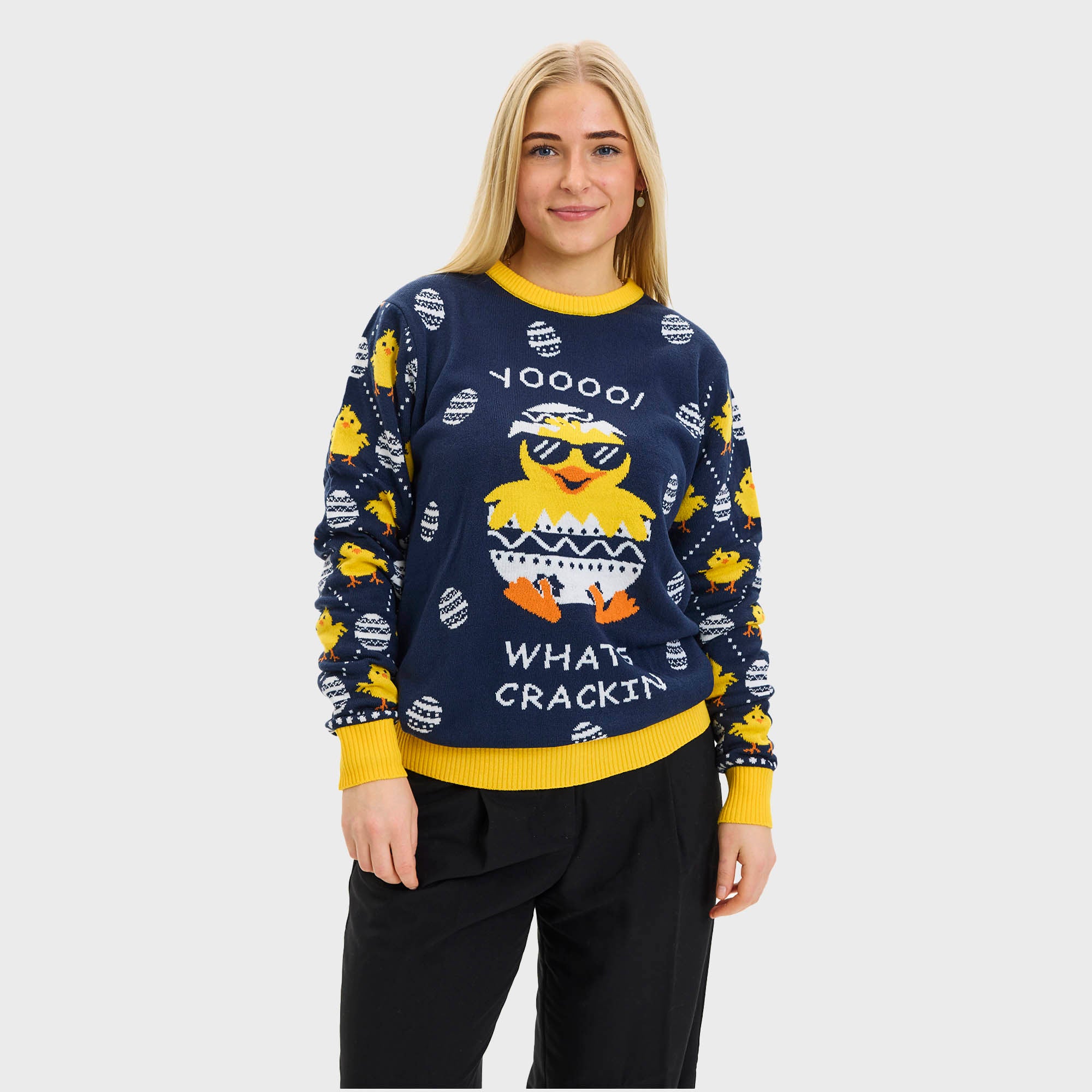 What's cracking Påskesweateren - Dame