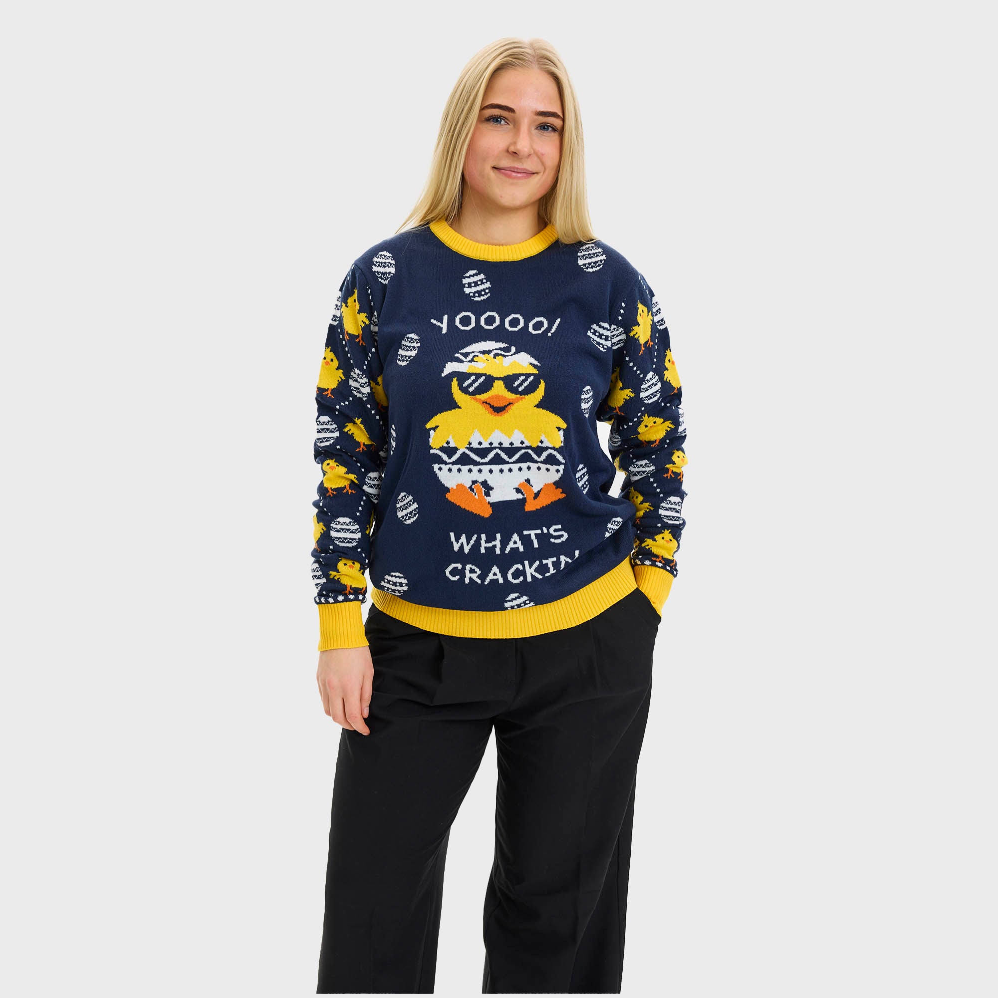 What's cracking Påskesweateren - Dame
