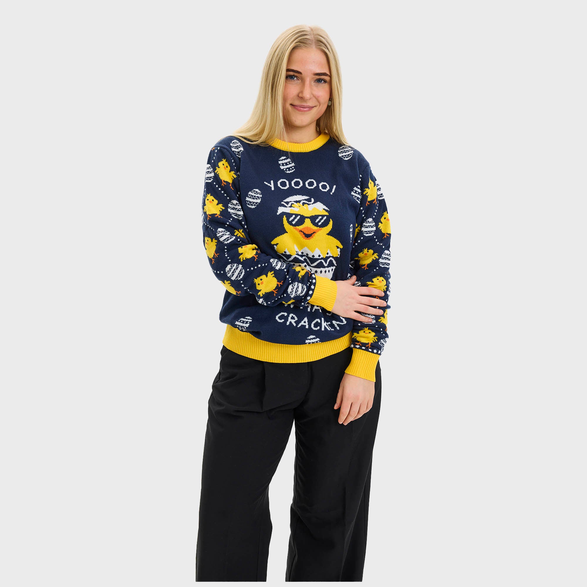 What's cracking Påskesweateren - Dame