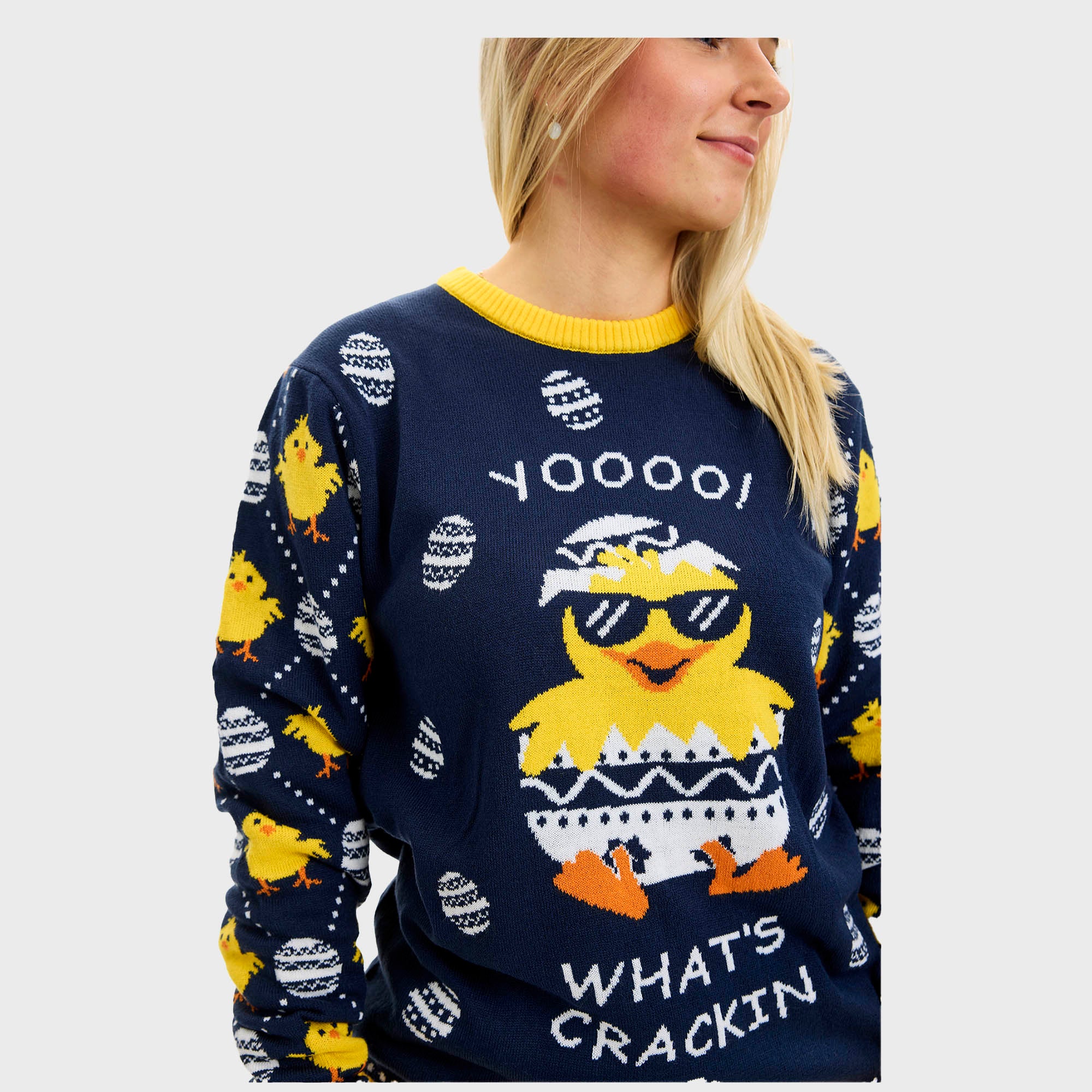 What's cracking Påskesweateren - Dame
