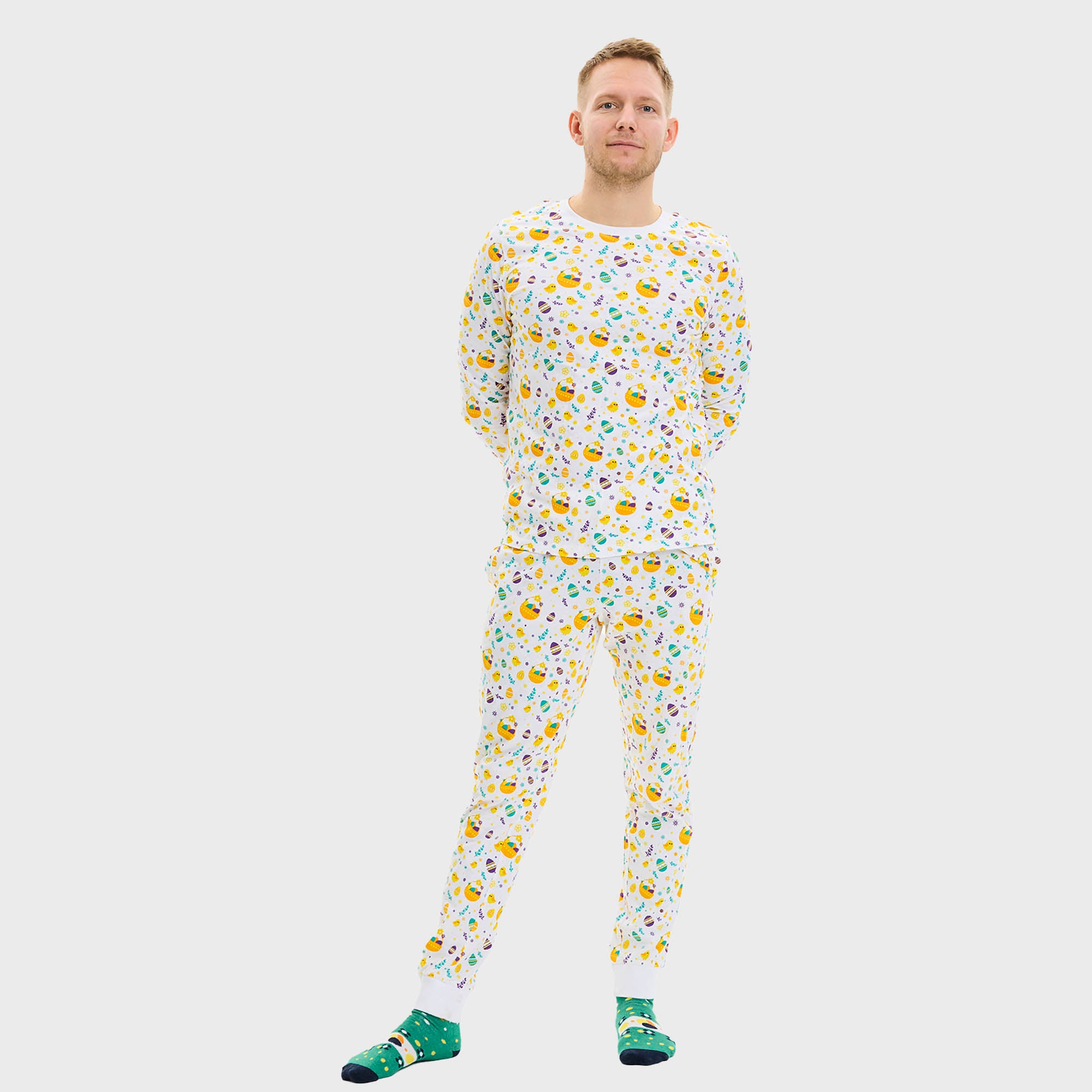 Påskekyllingens Påskepyjamas - Herre.