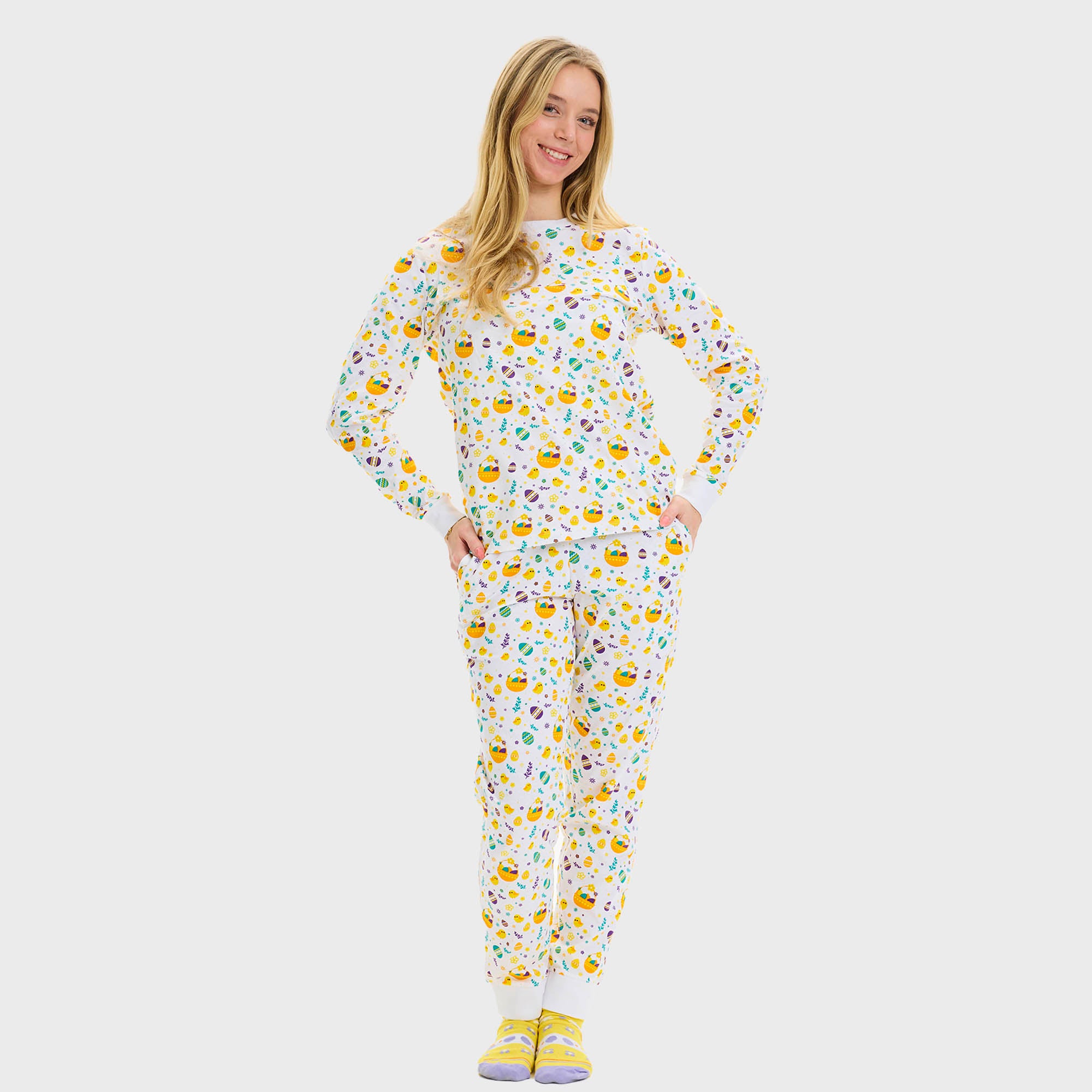 Påskekyllingens Påskepyjamas - Dame.