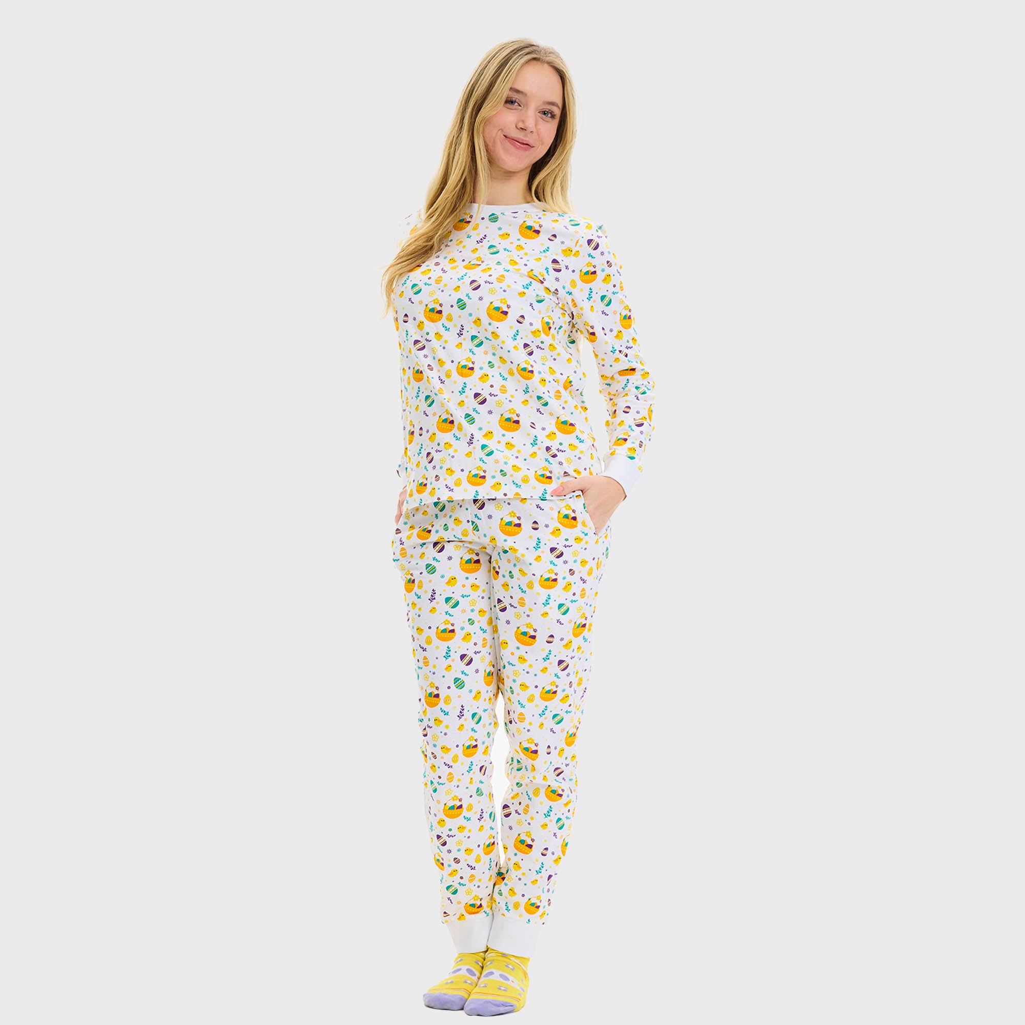 Påskekyllingens Påskepyjamas - Dame.