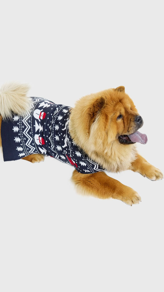 Den stilede hundejulesweater