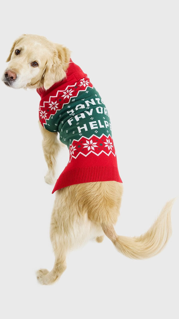 Julemandens favorit hundejulesweater