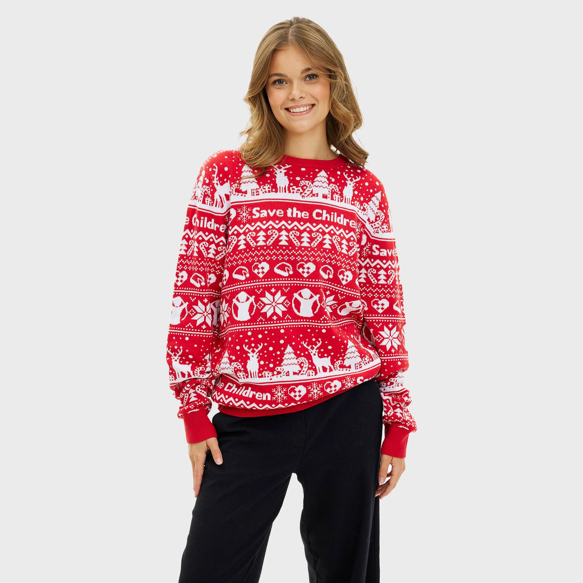 Red Barnet julesweater - Dame