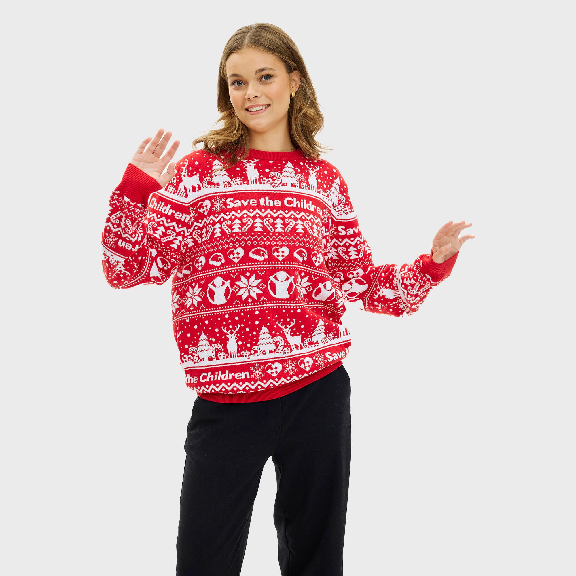 Red Barnet julesweater - Dame