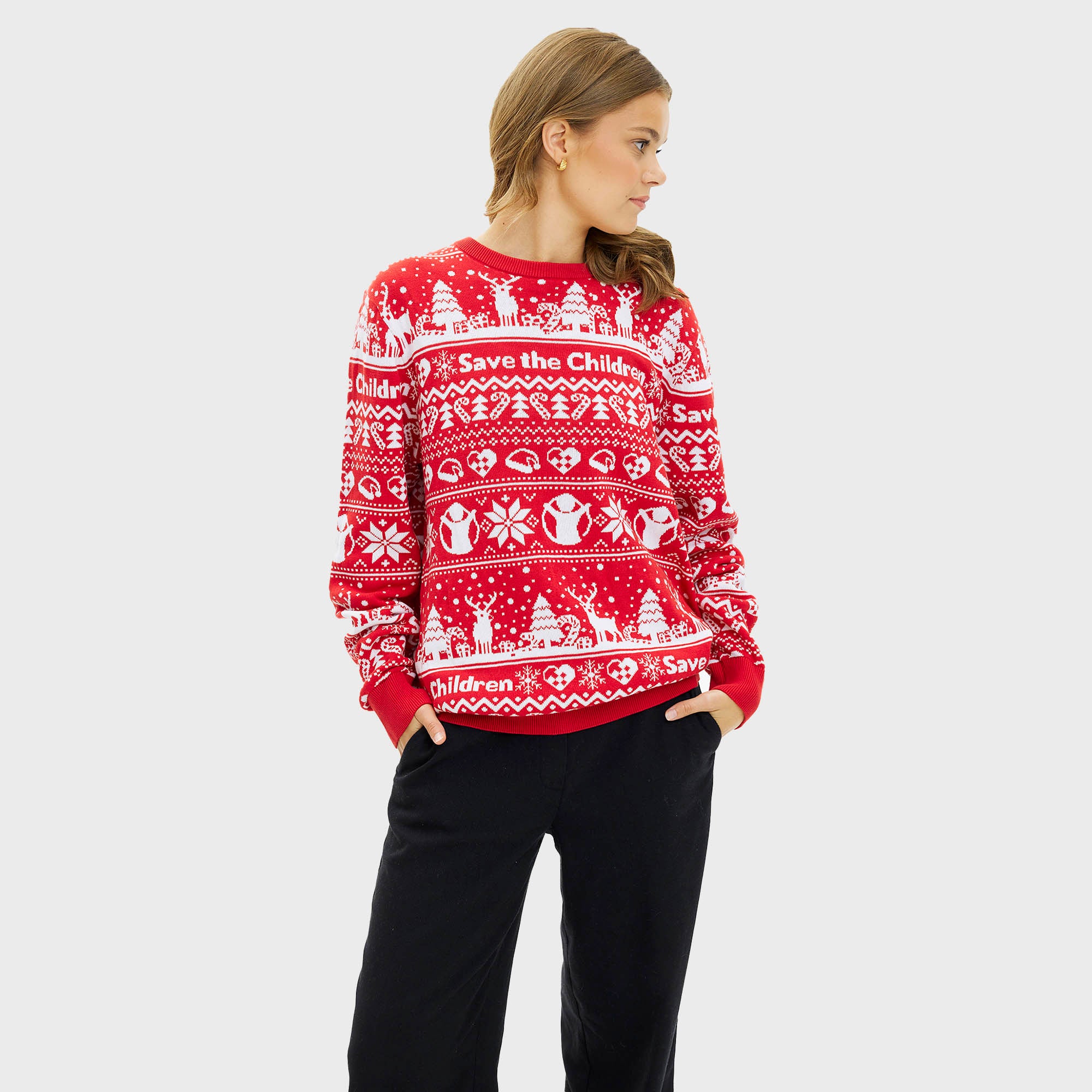 Red Barnet julesweater - Dame