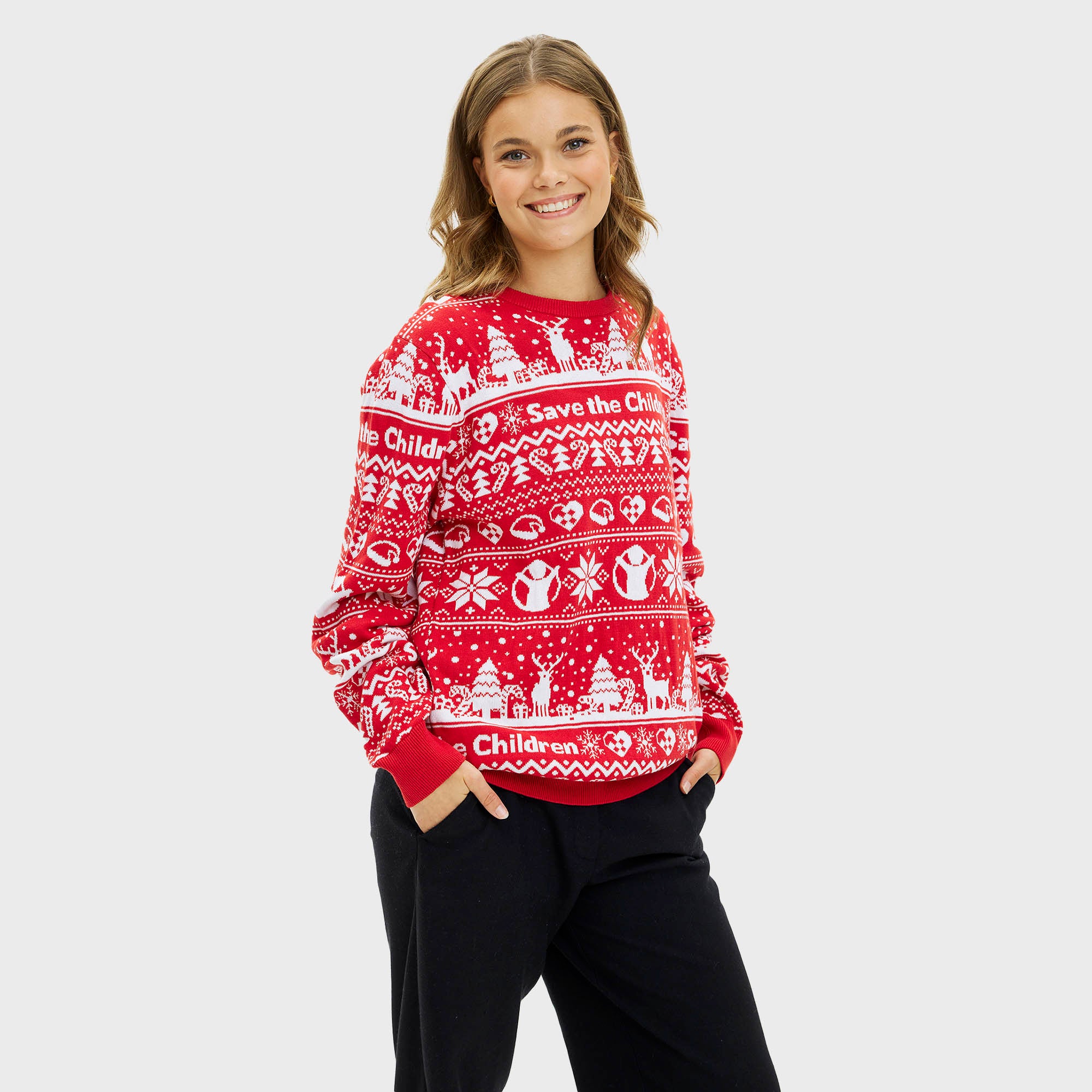 Red Barnet julesweater - Dame