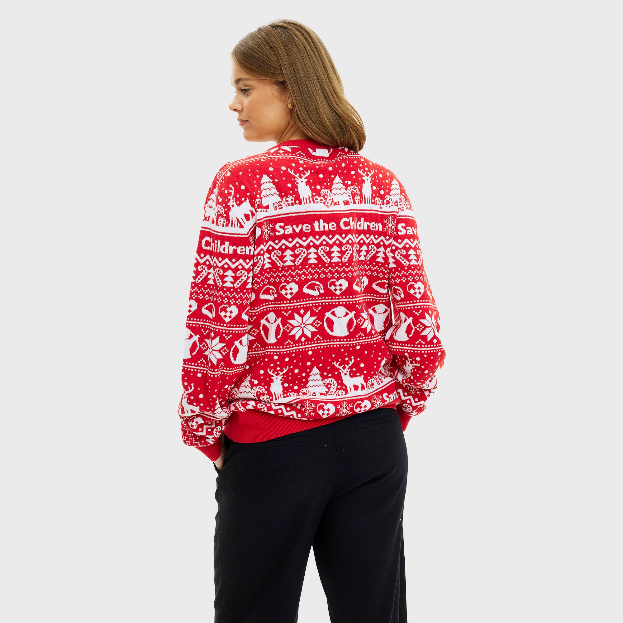 Red Barnet julesweater - Dame