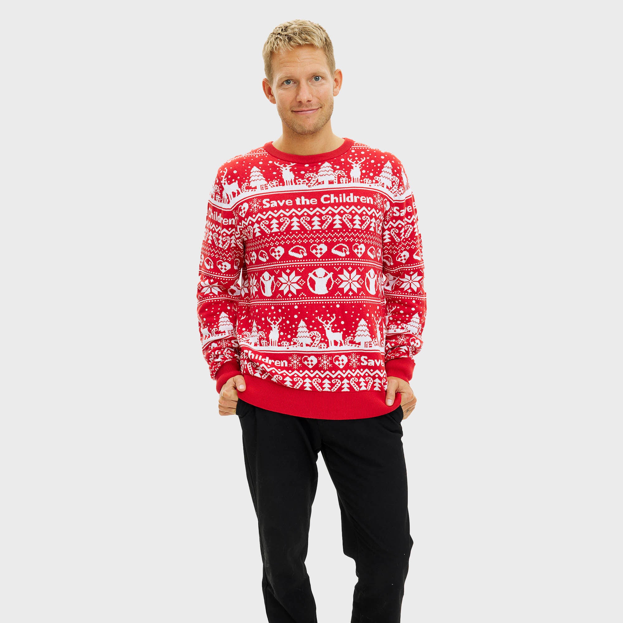 Red Barnet julesweater - Herre.
