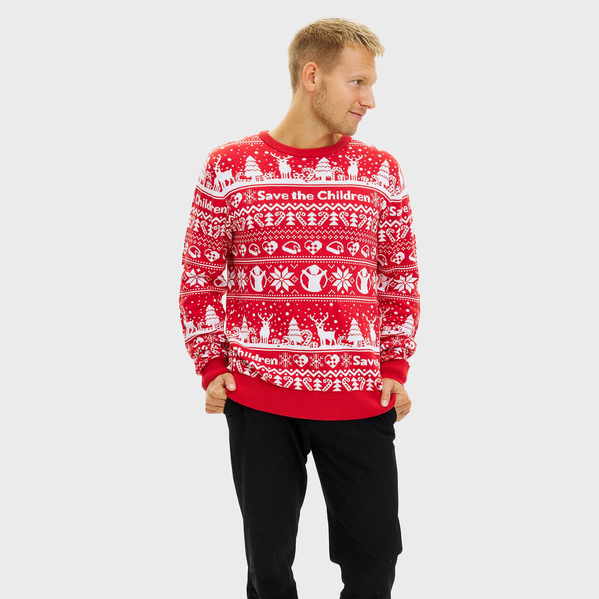 Red Barnet julesweater - Herre.