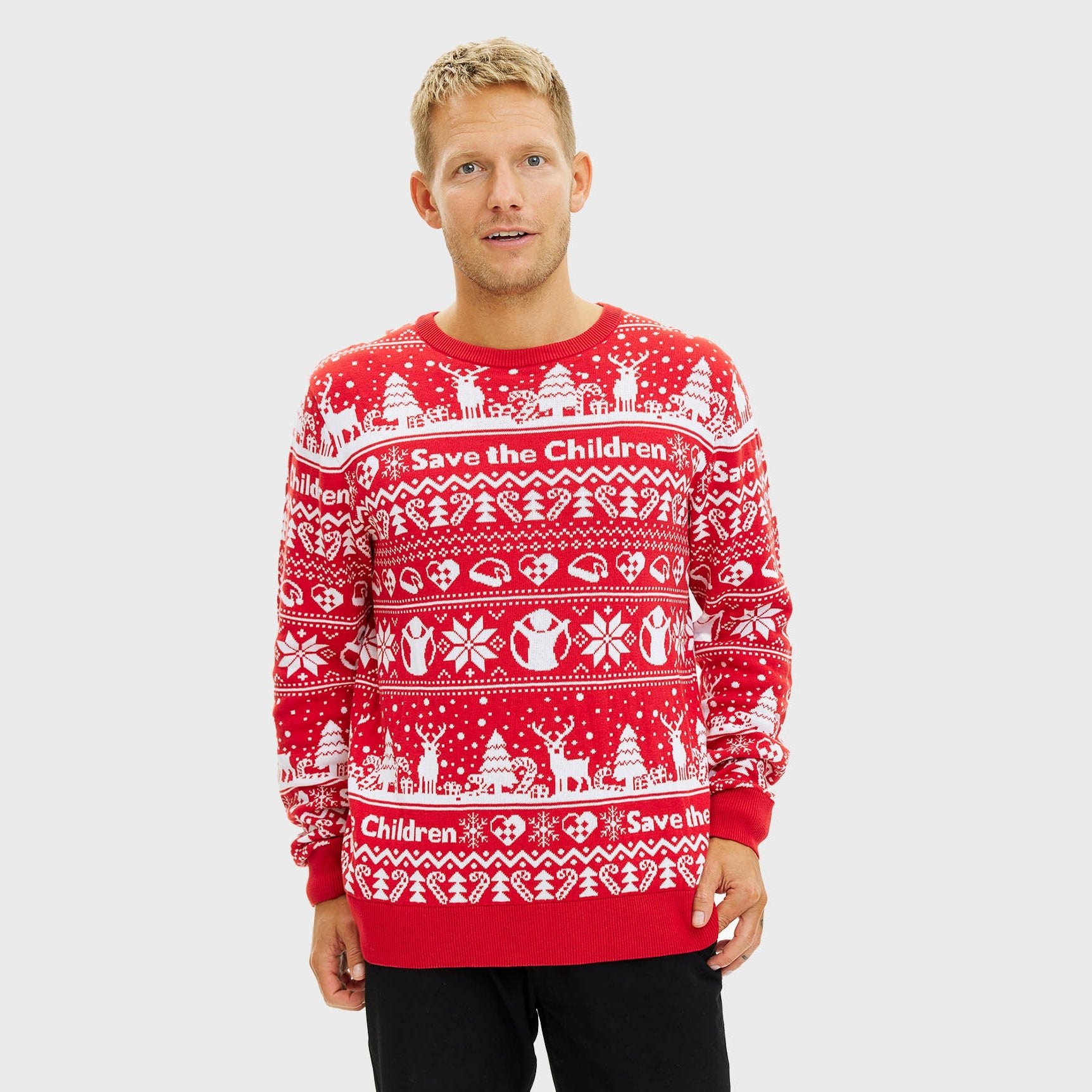 Red Barnet julesweater - Herre.