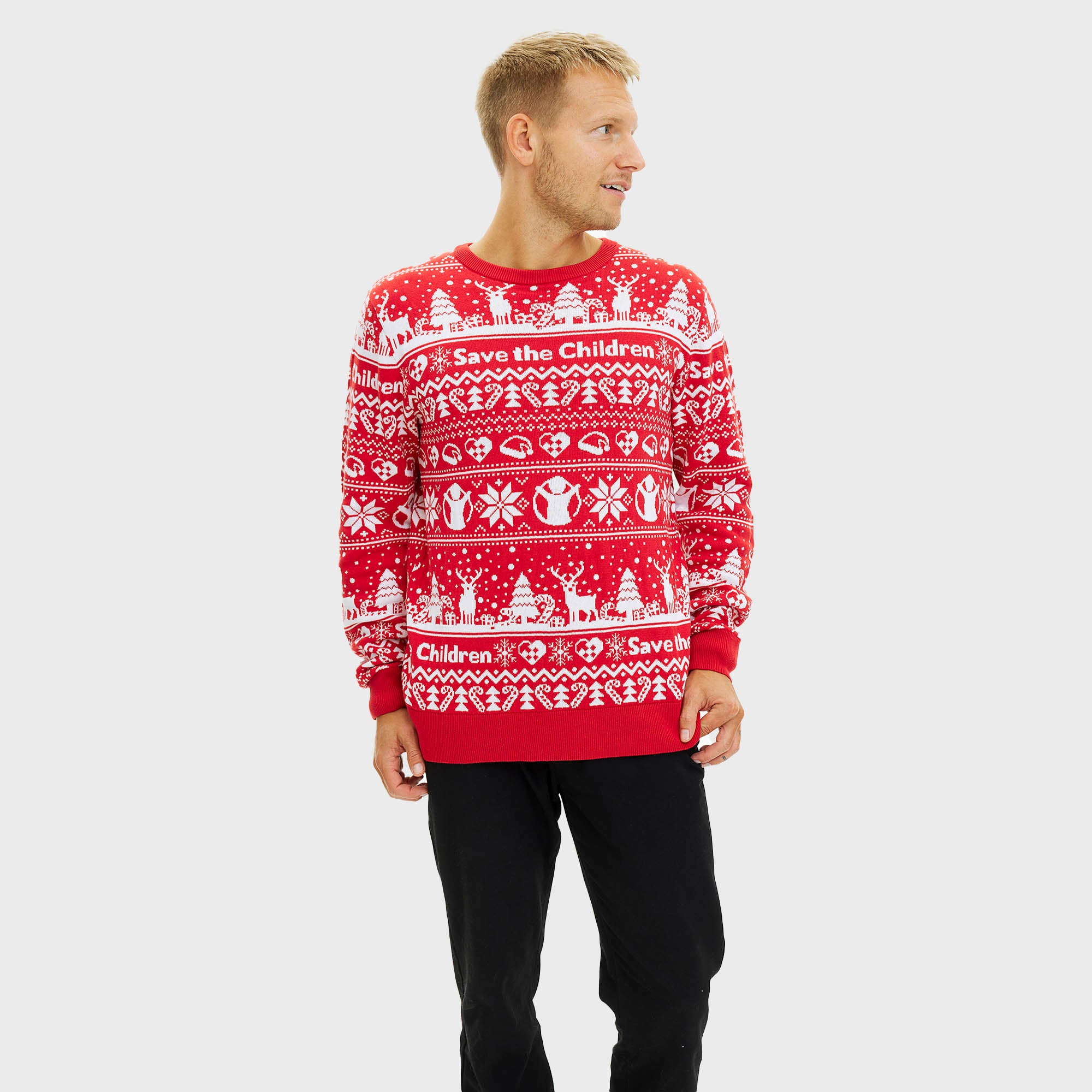 Red Barnet julesweater - Herre.