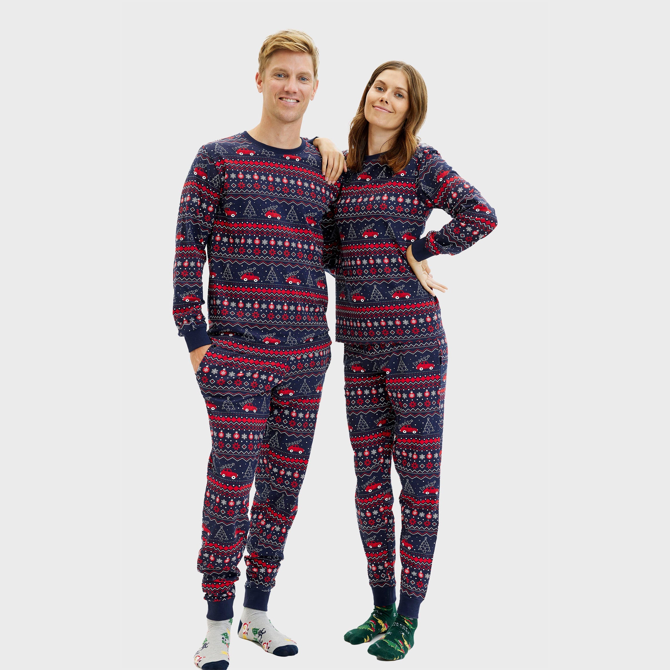 Driving home for julepyjamas - Herre.