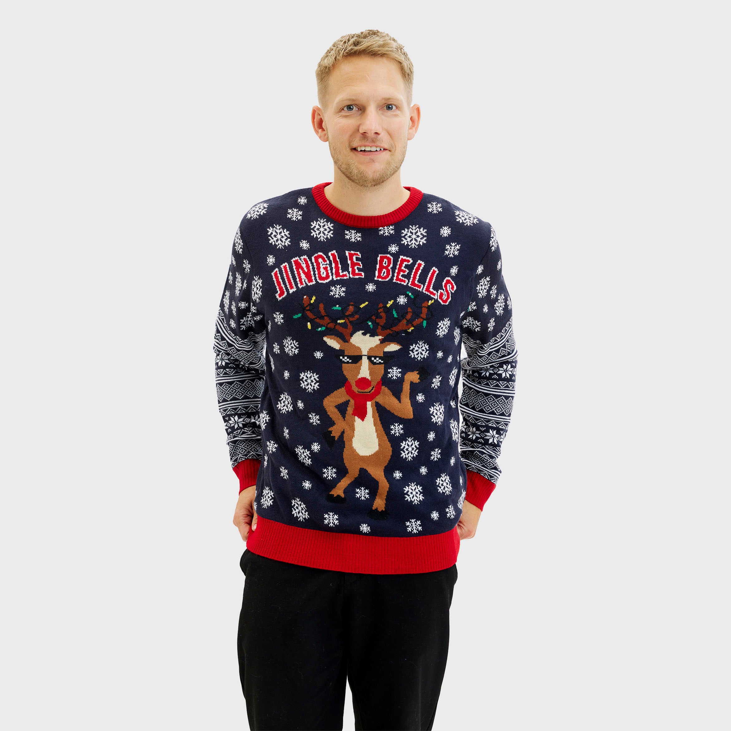 Jingle Bells Julesweateren - Herre