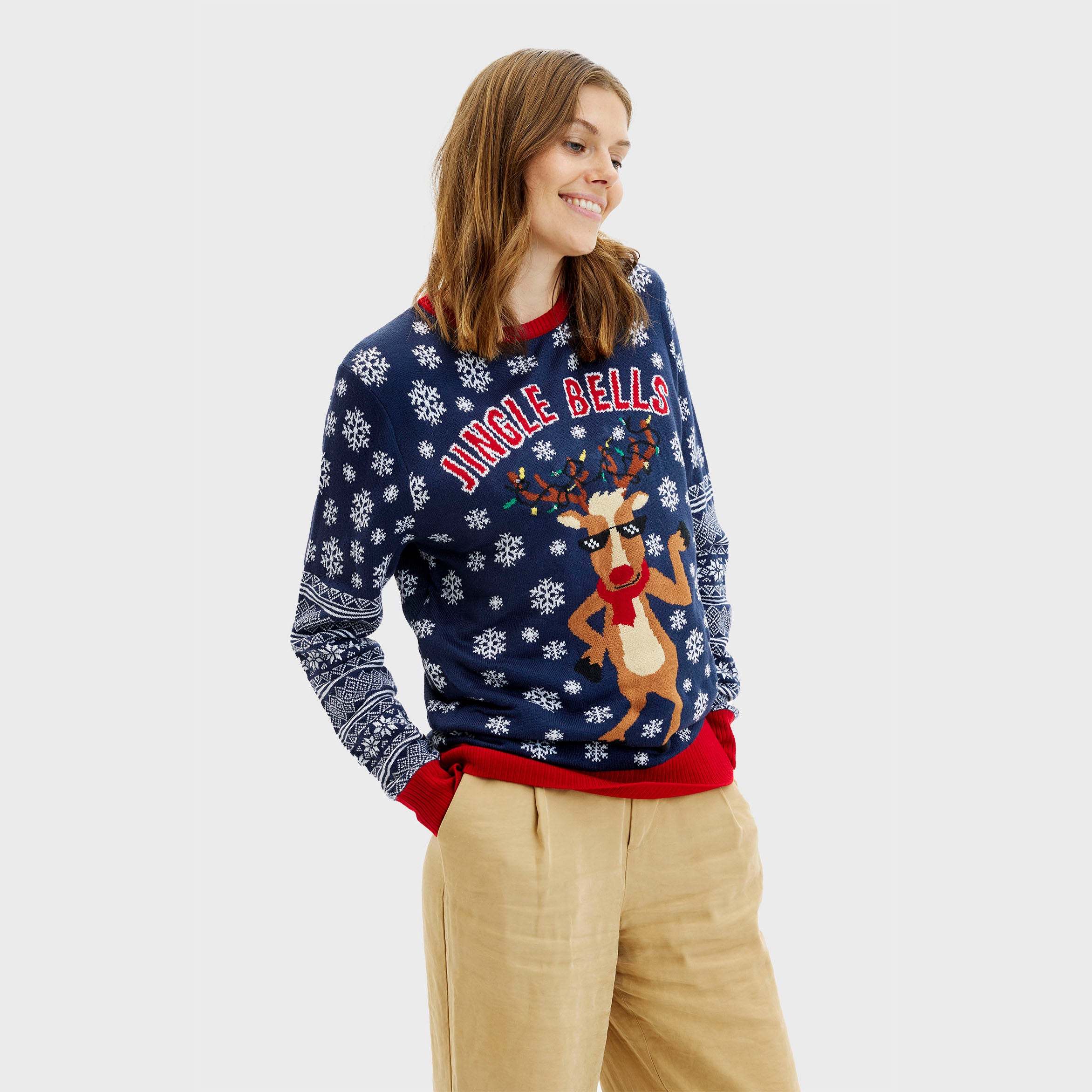 Jingle Bells Julesweateren - Dame