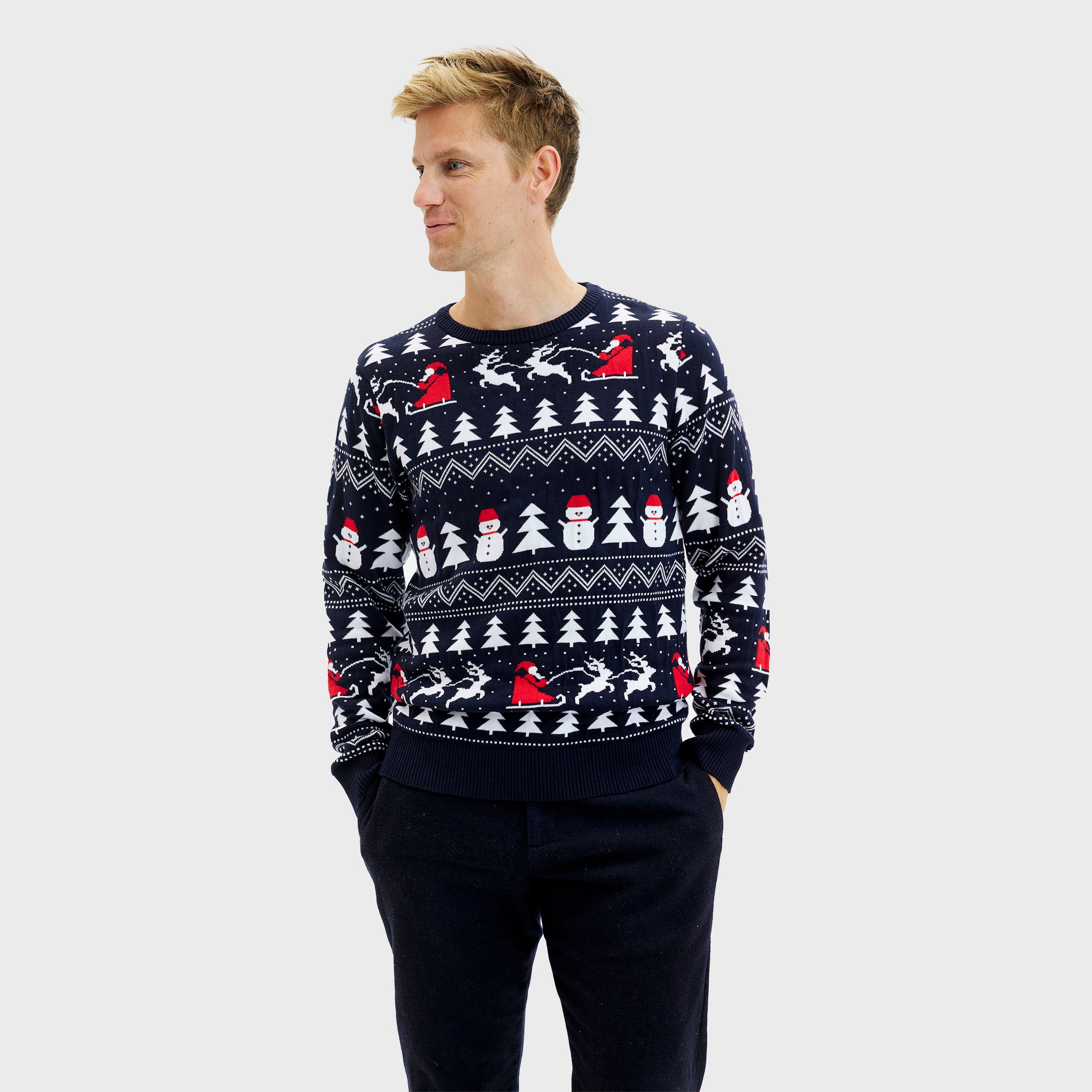 Den Stilede Julesweater - Herre.
