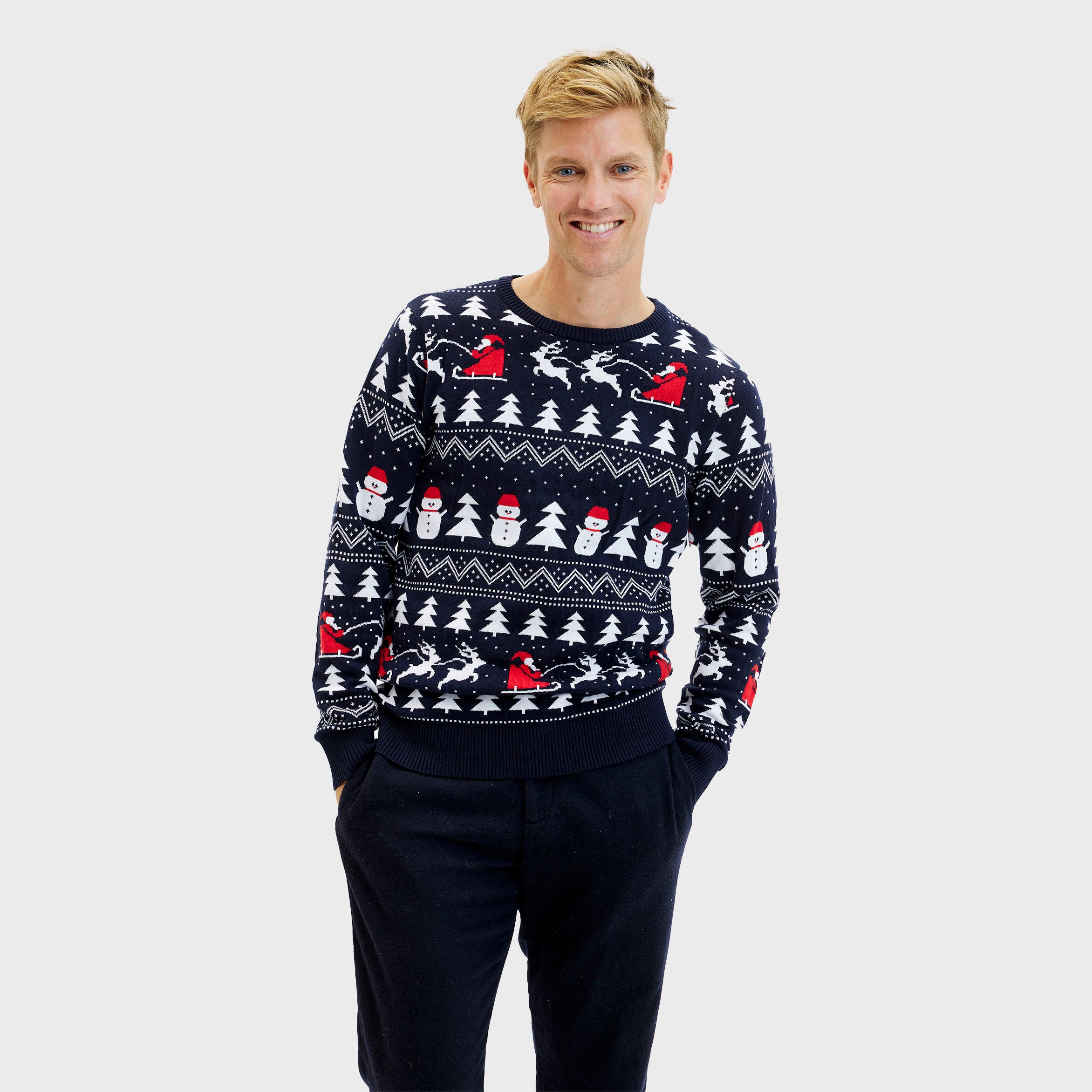 Den Stilede Julesweater - Herre.