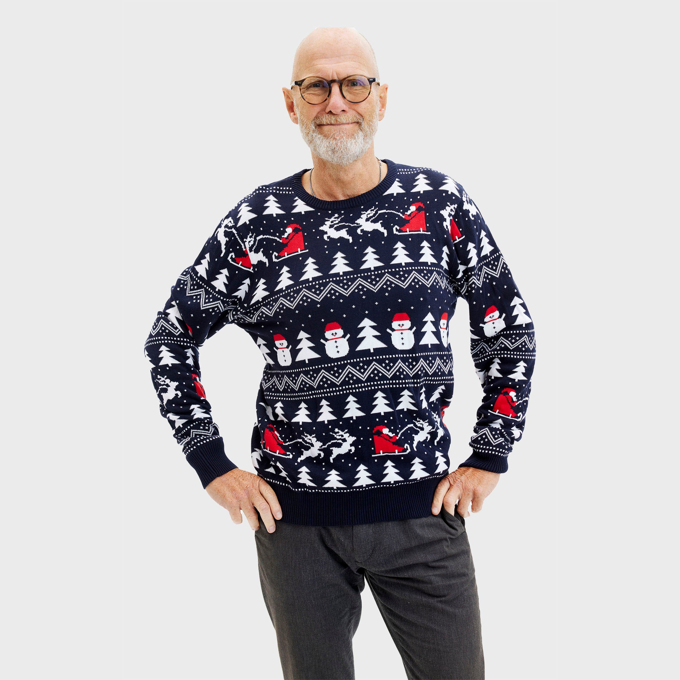 Den Stilede Julesweater - Herre.