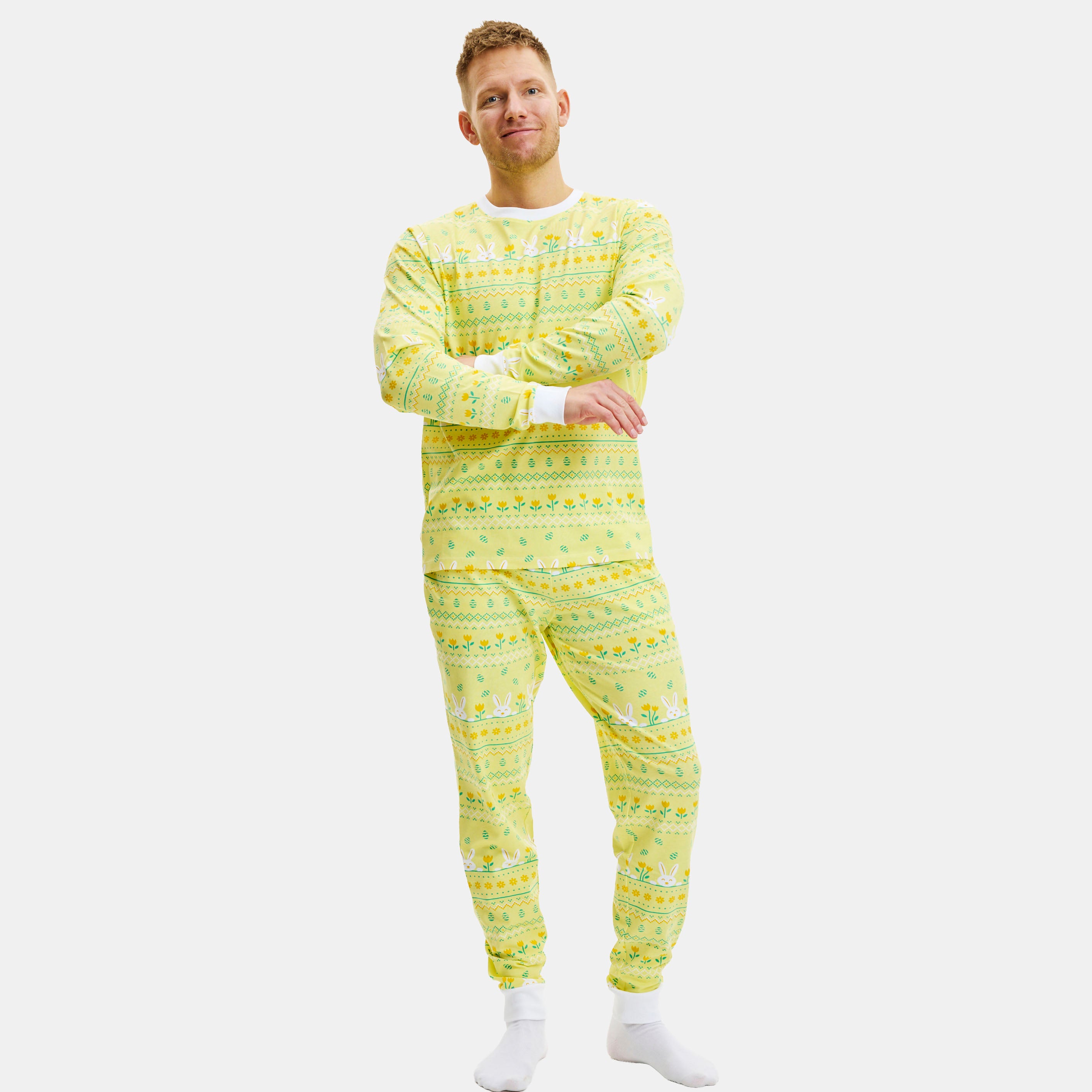 Elegant kanin påskepyjamas - Herre.