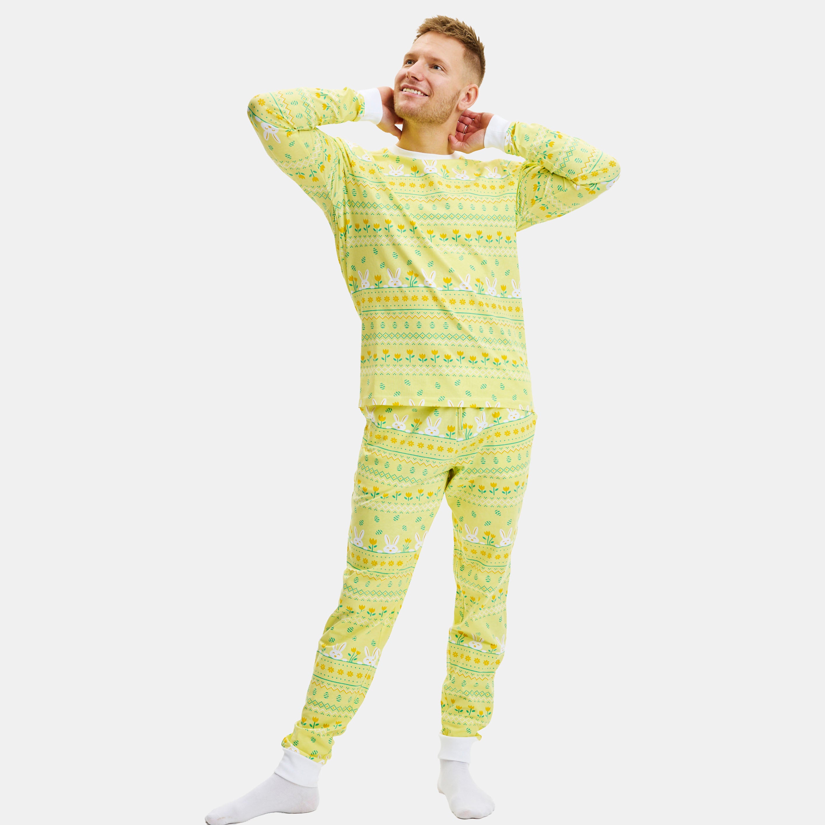Elegant kanin påskepyjamas - Herre.