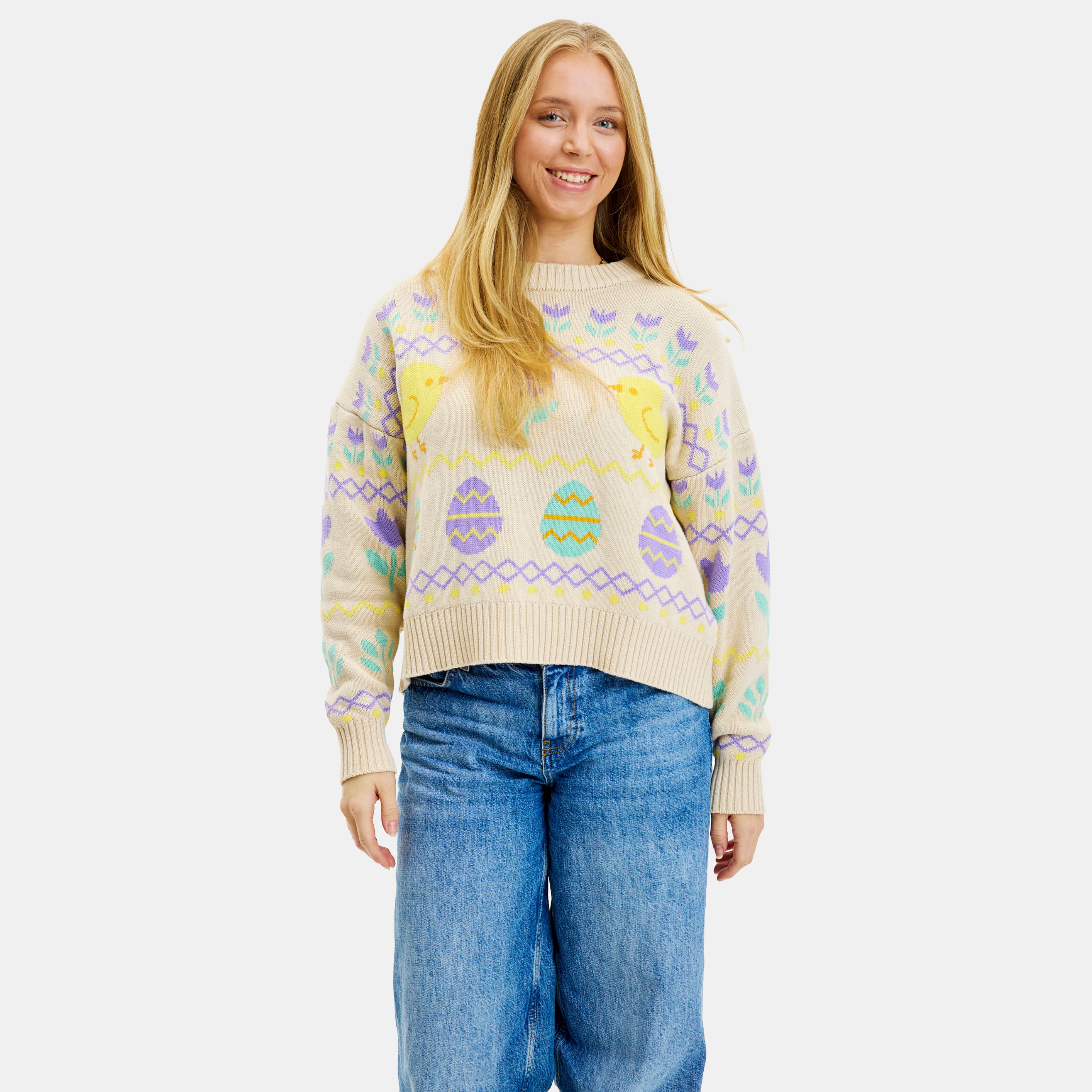 Den hyggelige påskesweater - Dame