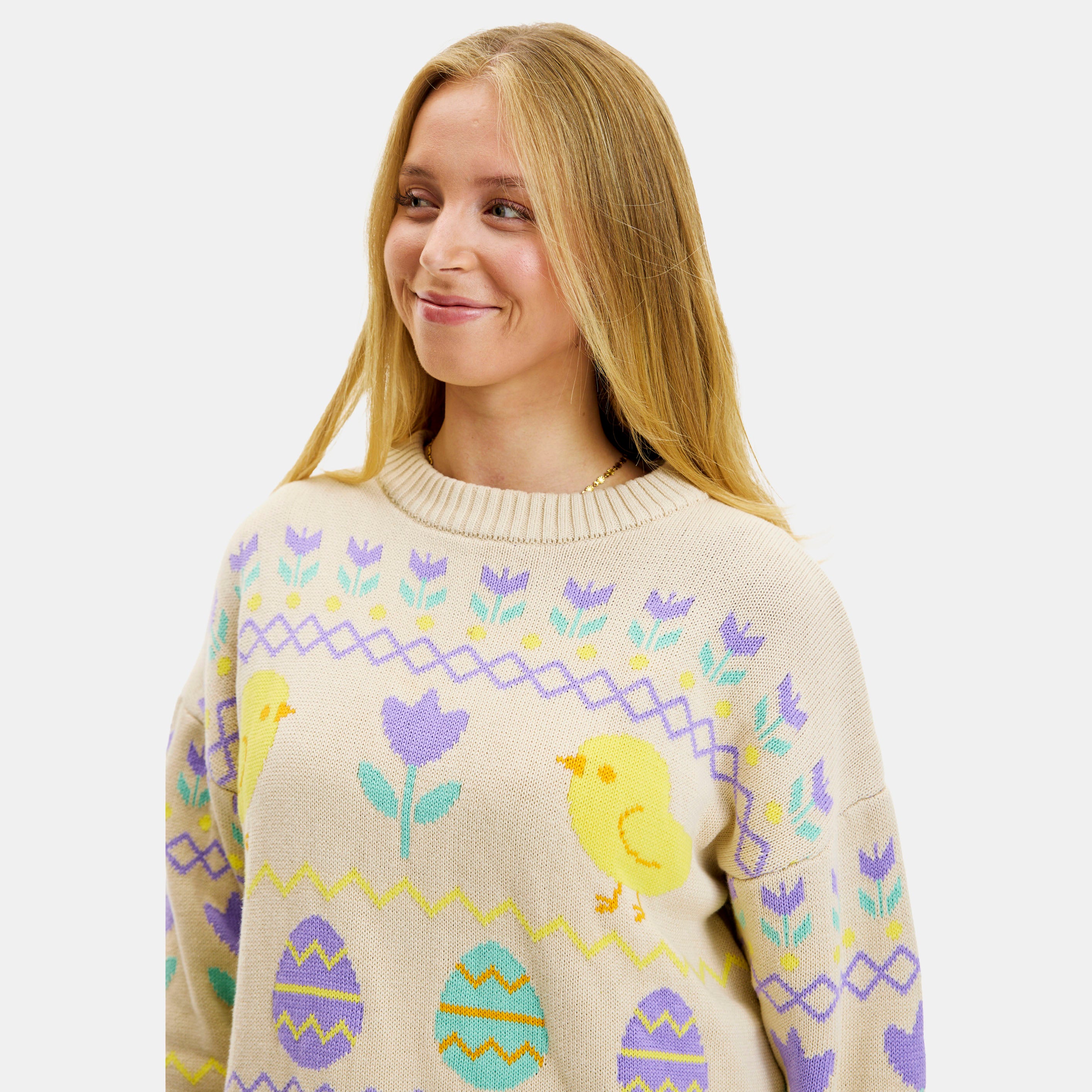 Den hyggelige påskesweater - Dame