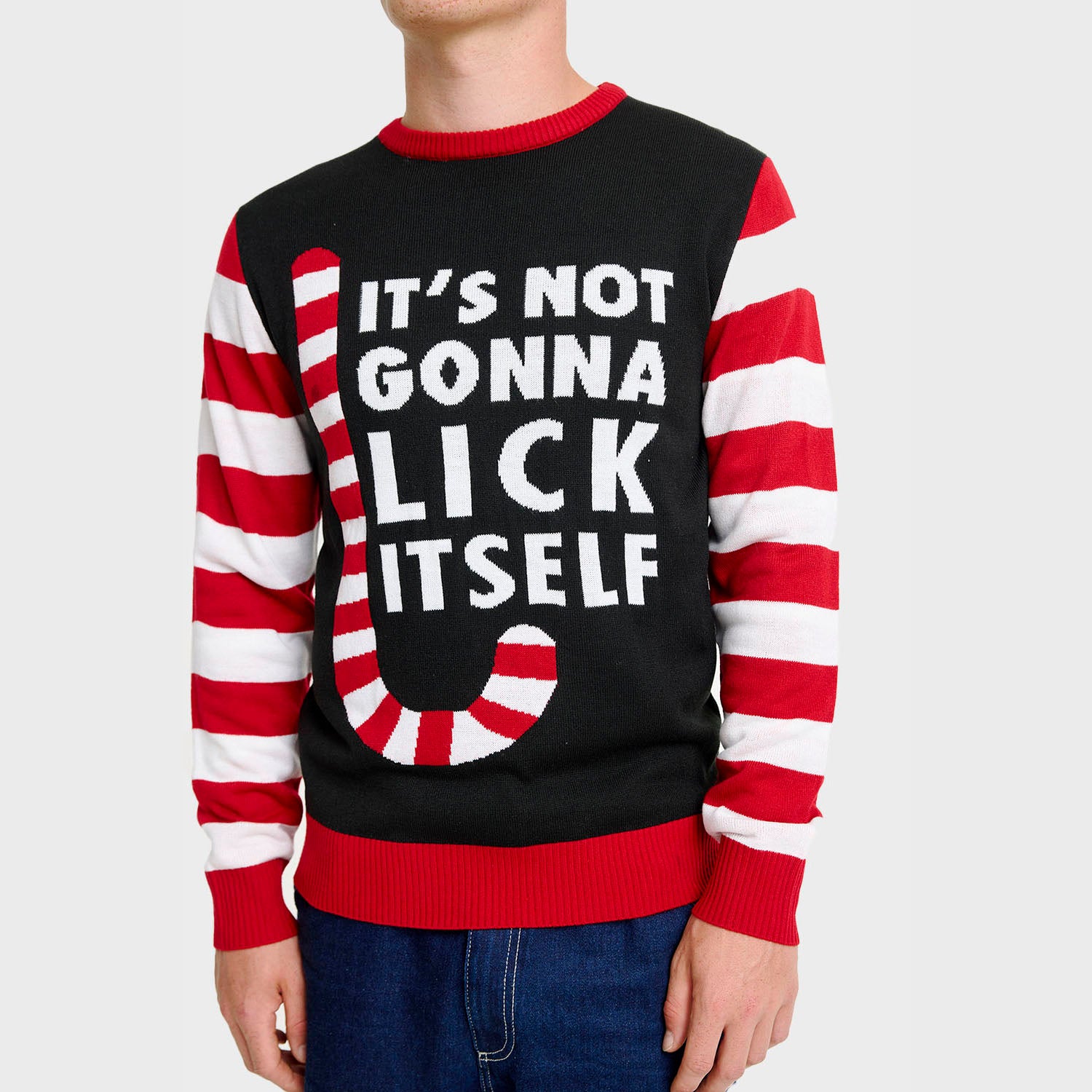 Candy cane julesweater - Herre